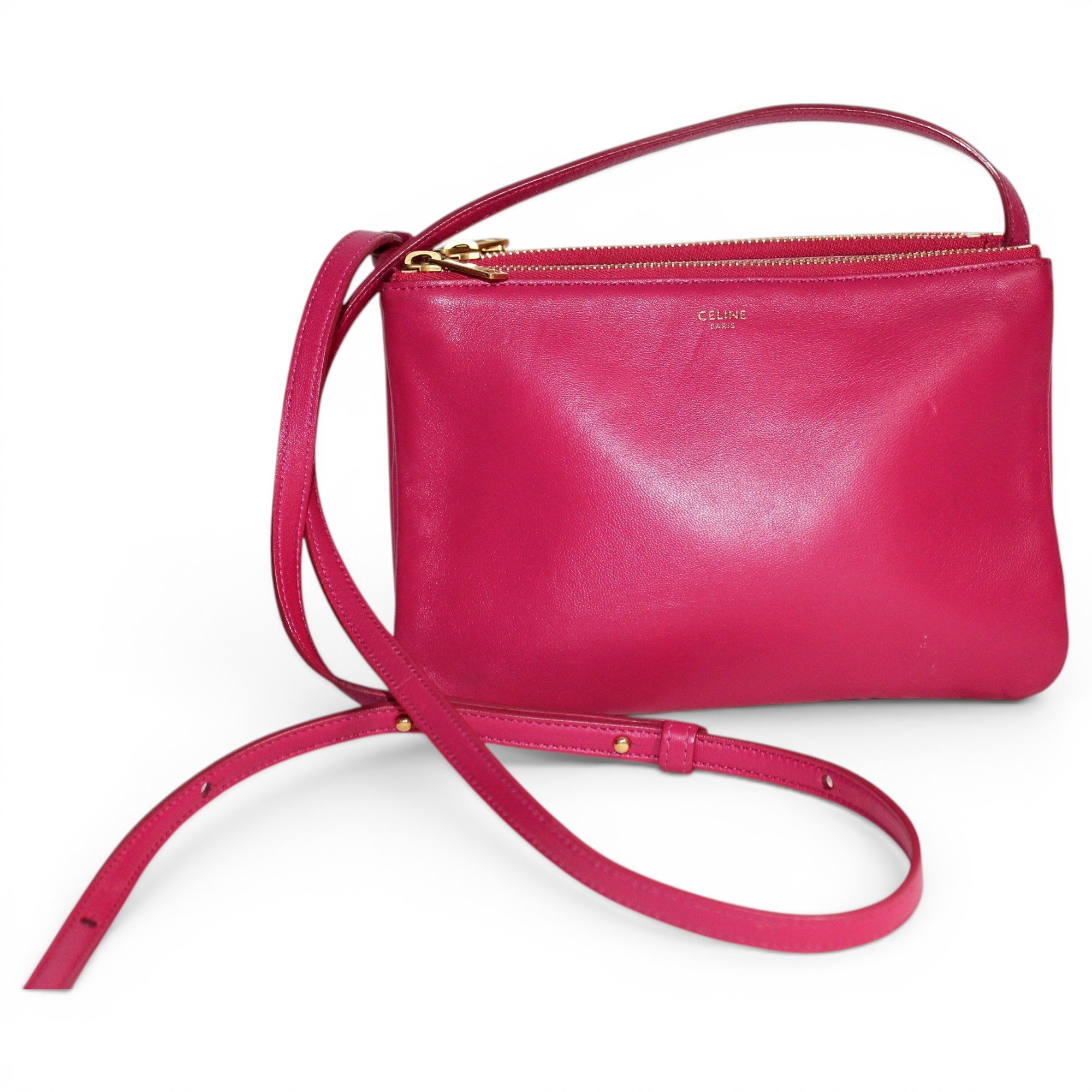 Trio leather crossbody bag