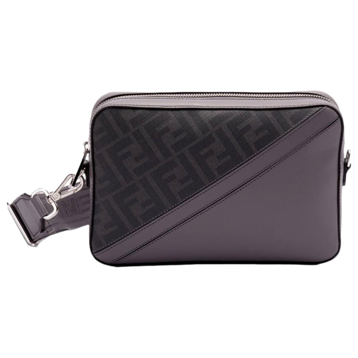 Double F cloth crossbody bag