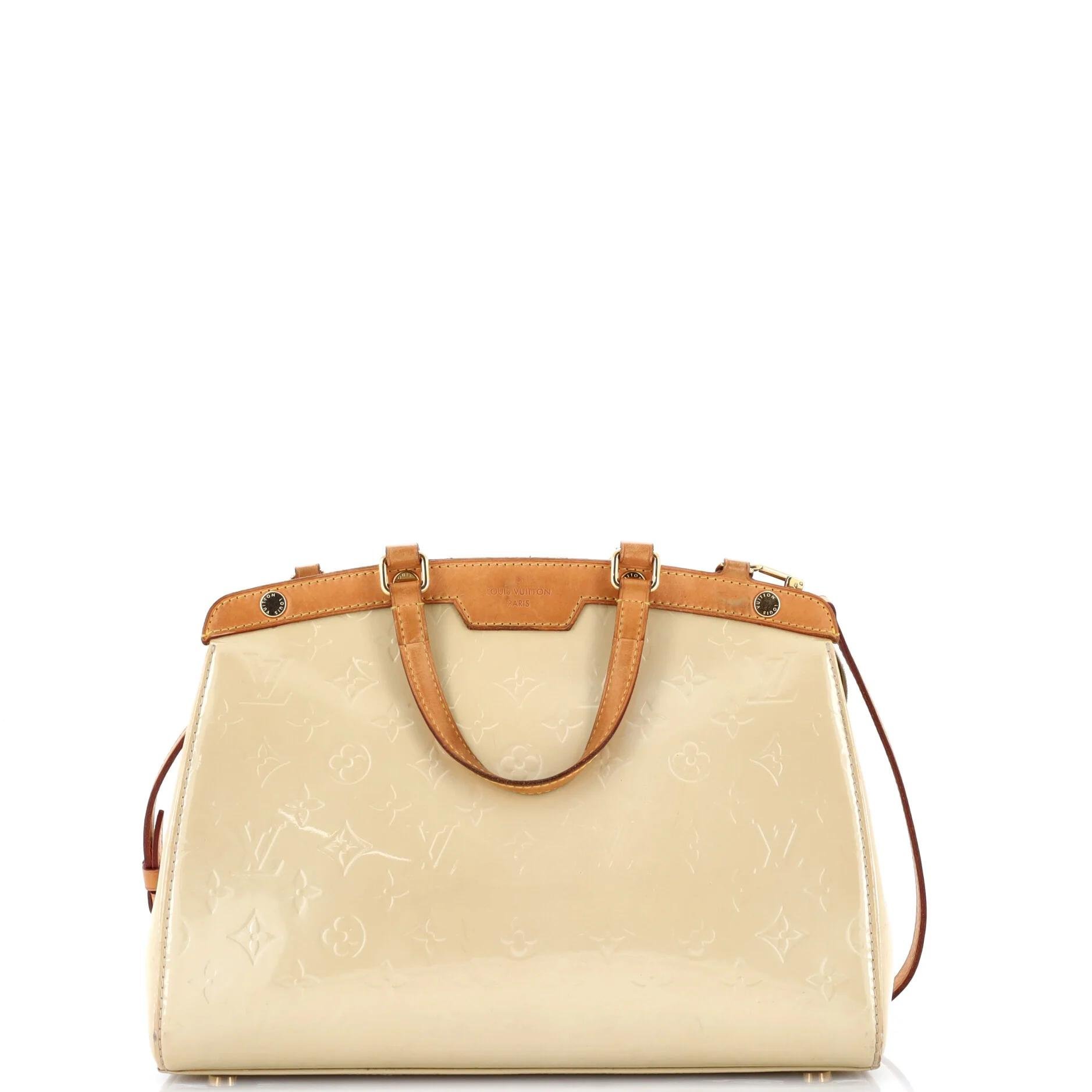 Patent leather satchel