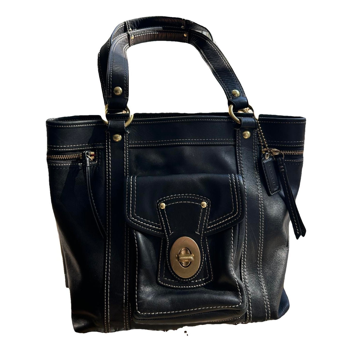 Leather handbag