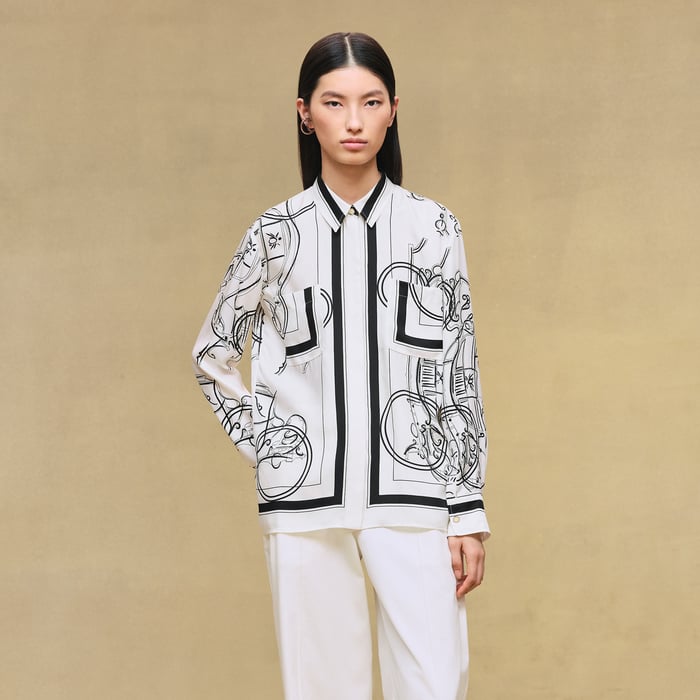 Blanc Nacre "Ex-libris a Main Levee" Classic Shirt