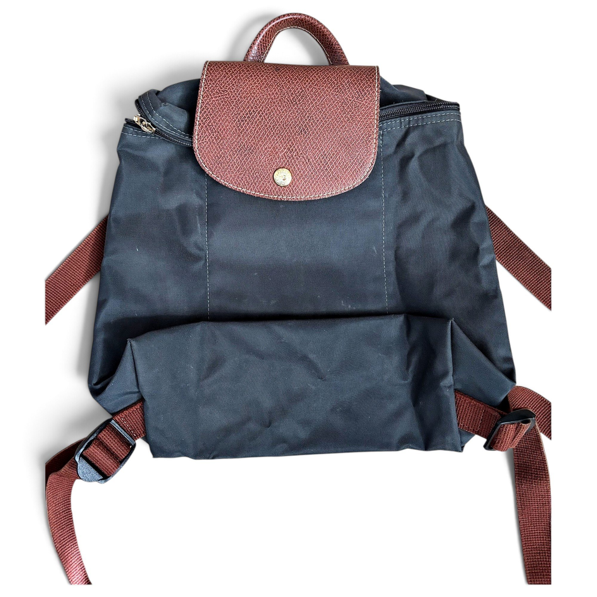 Pliage leather backpack