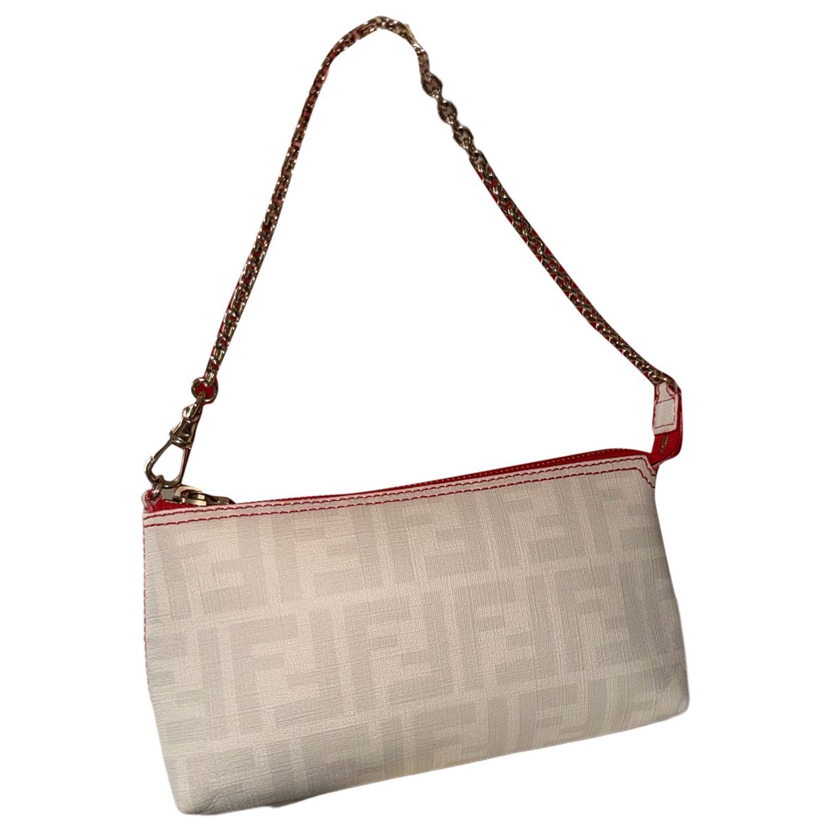Baguette leather clutch bag