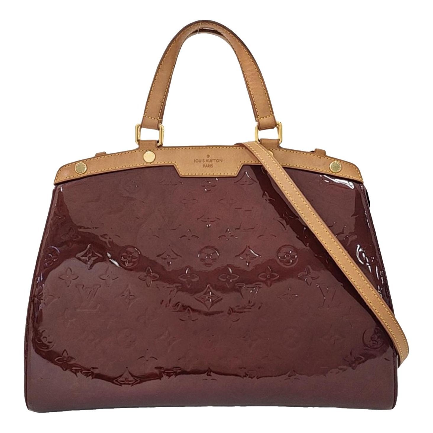 Patent leather handbag