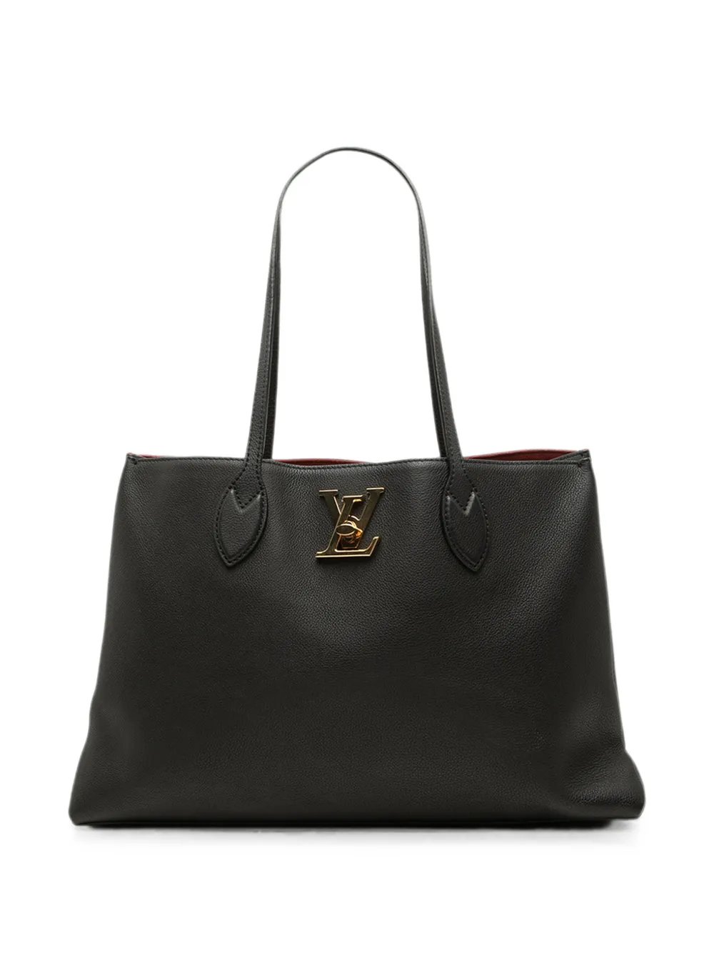 2021 Leather Lockme Shopper tote bag