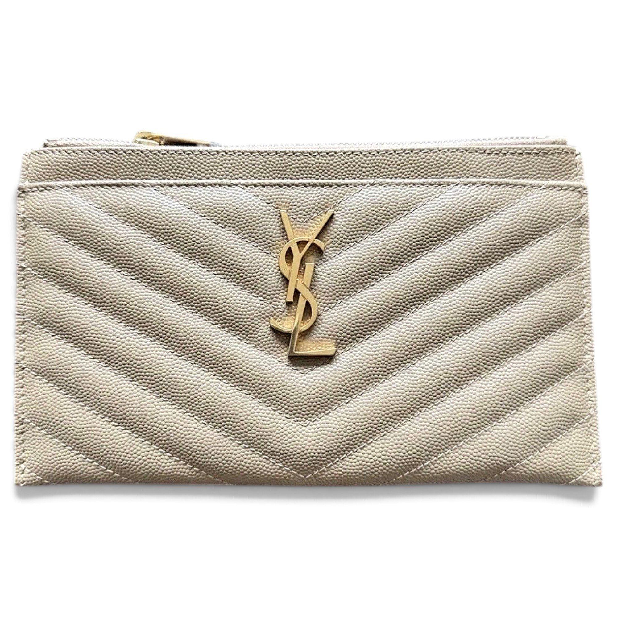 Leather clutch bag
