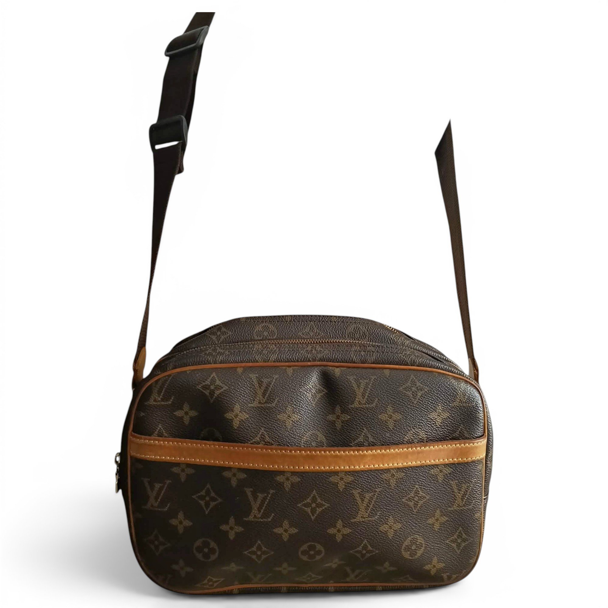 Reporter cloth crossbody bag