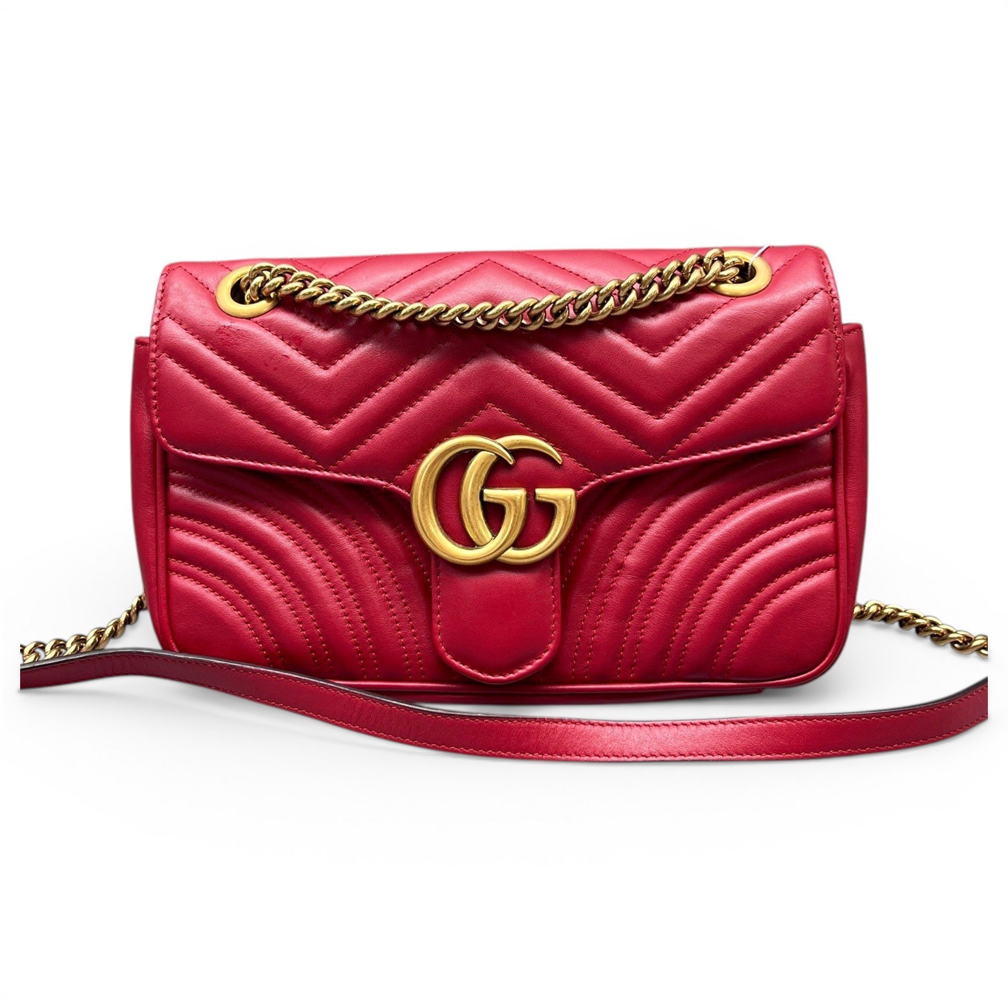 GG Marmont Flap leather handbag