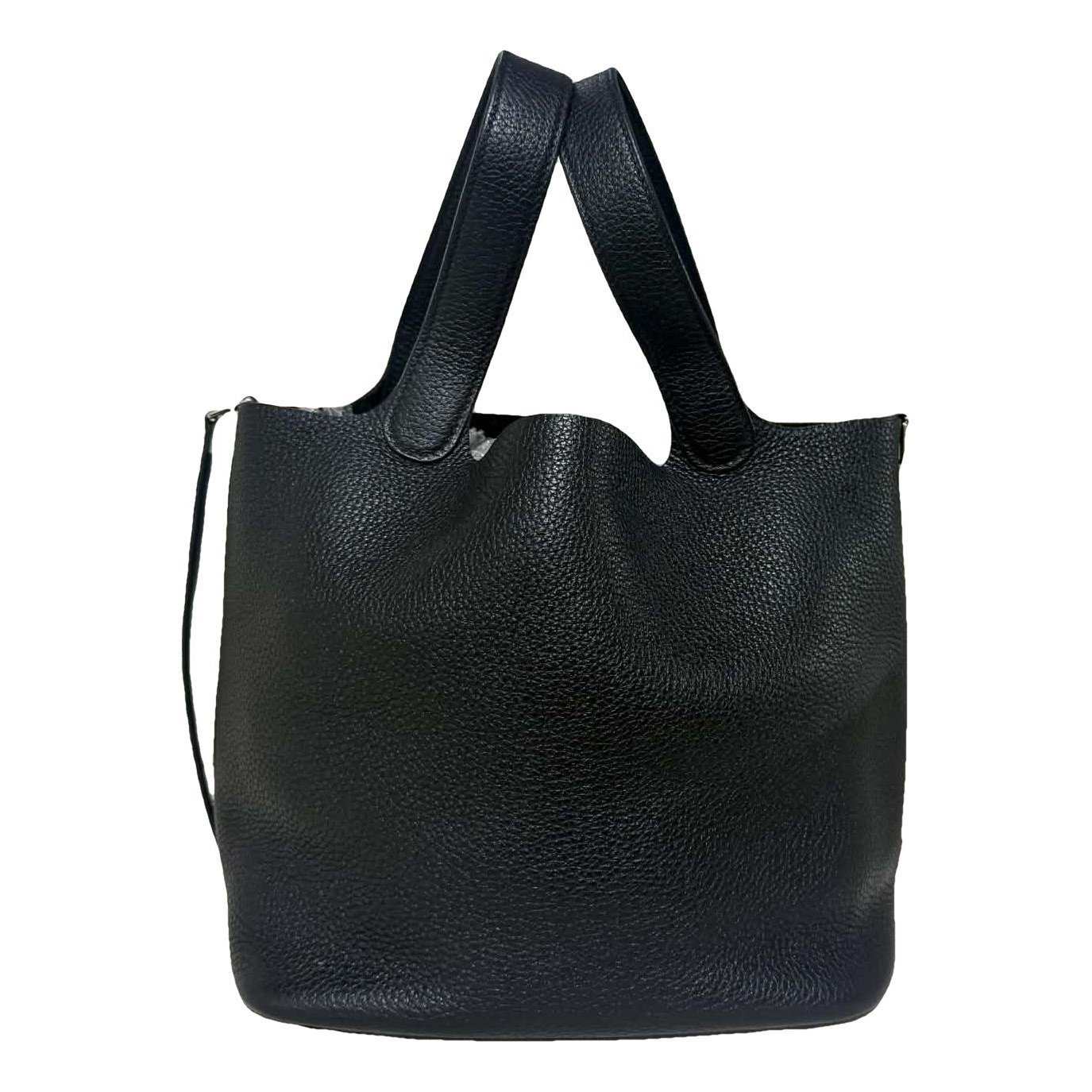 Picotin leather tote