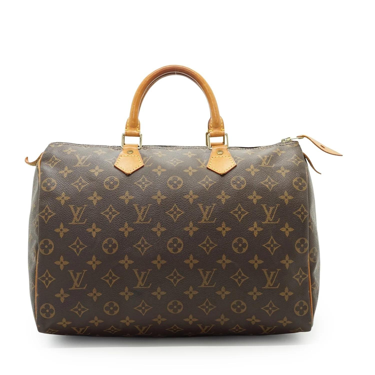 Speedy leather handbag