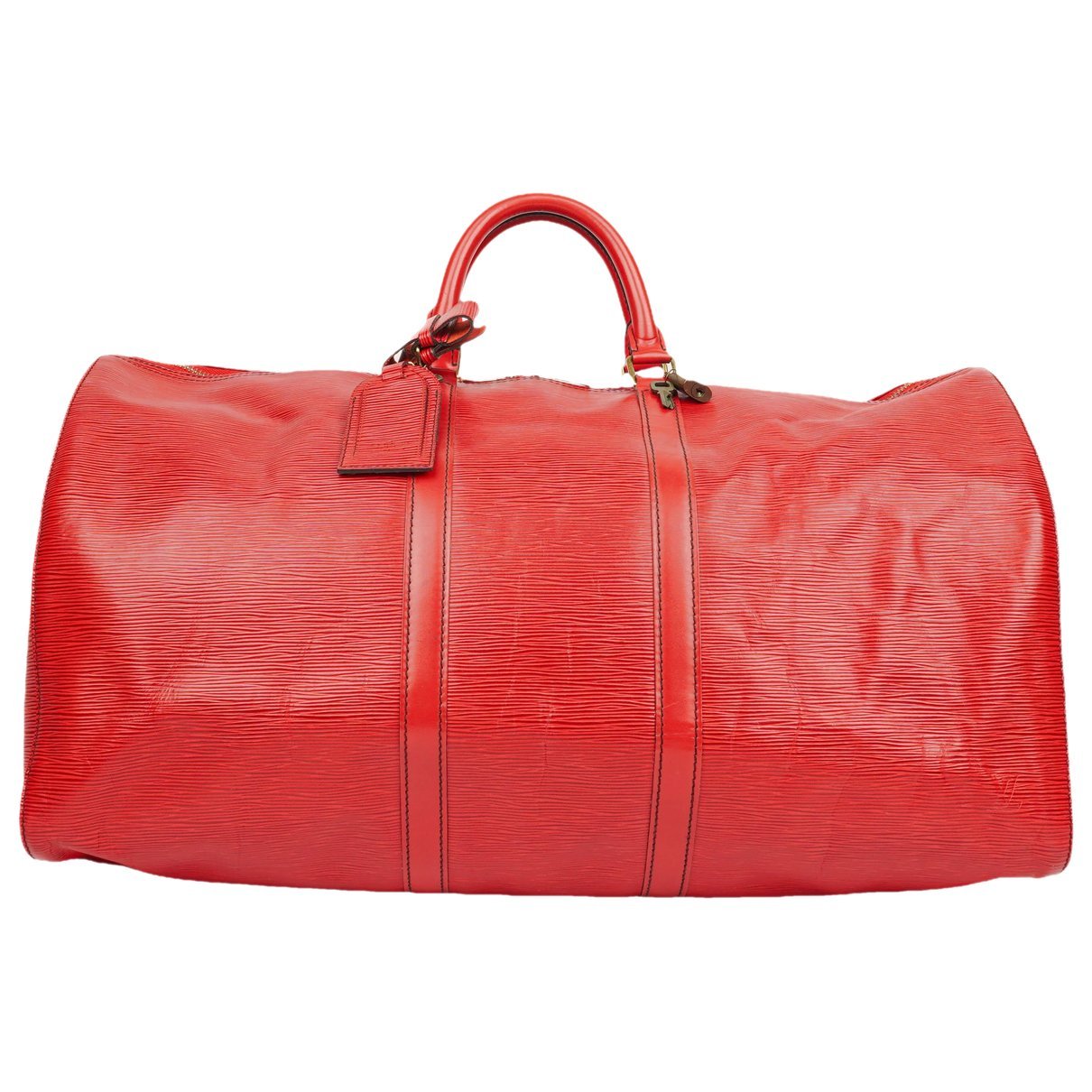 Keepall leather travel bag