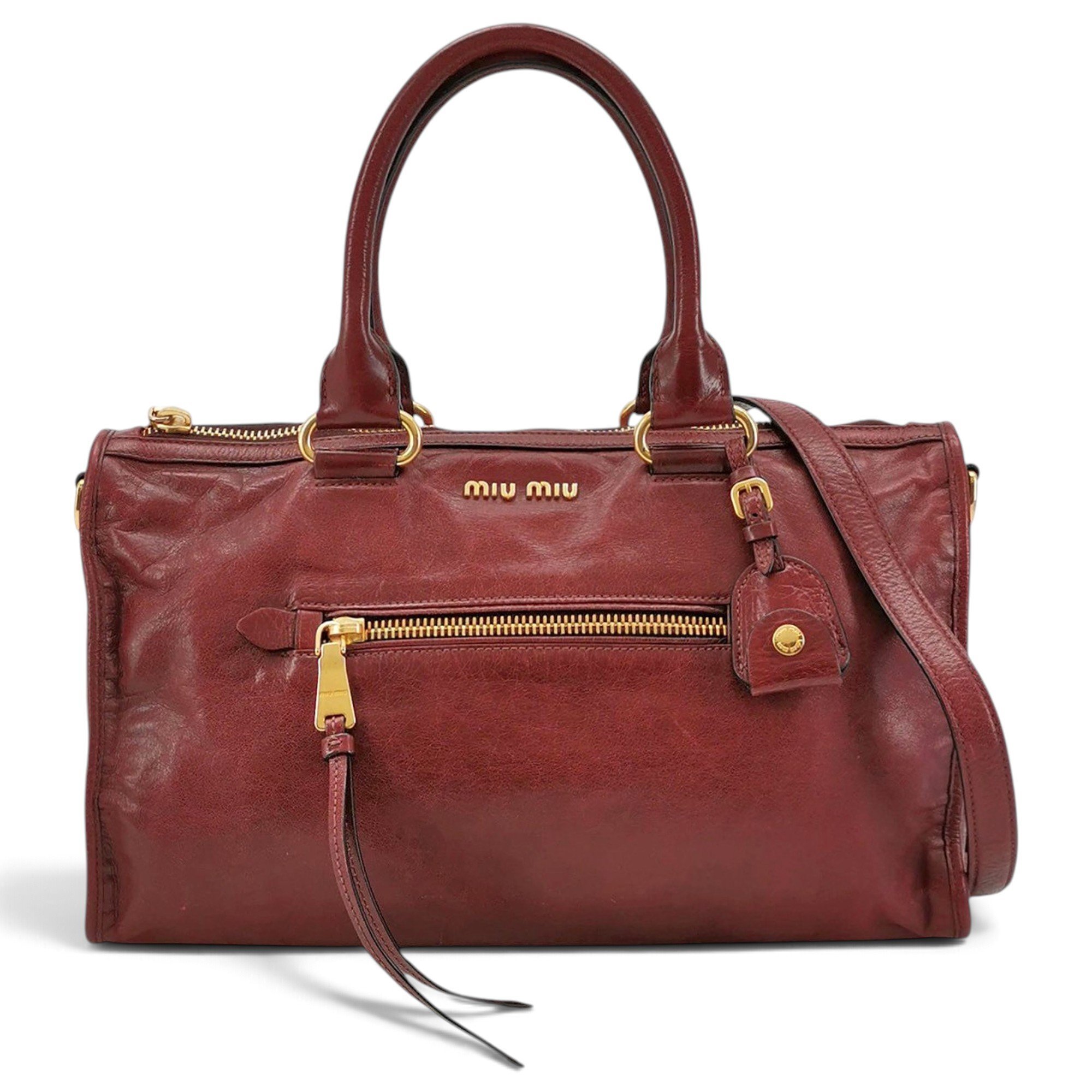 Vitello leather handbag