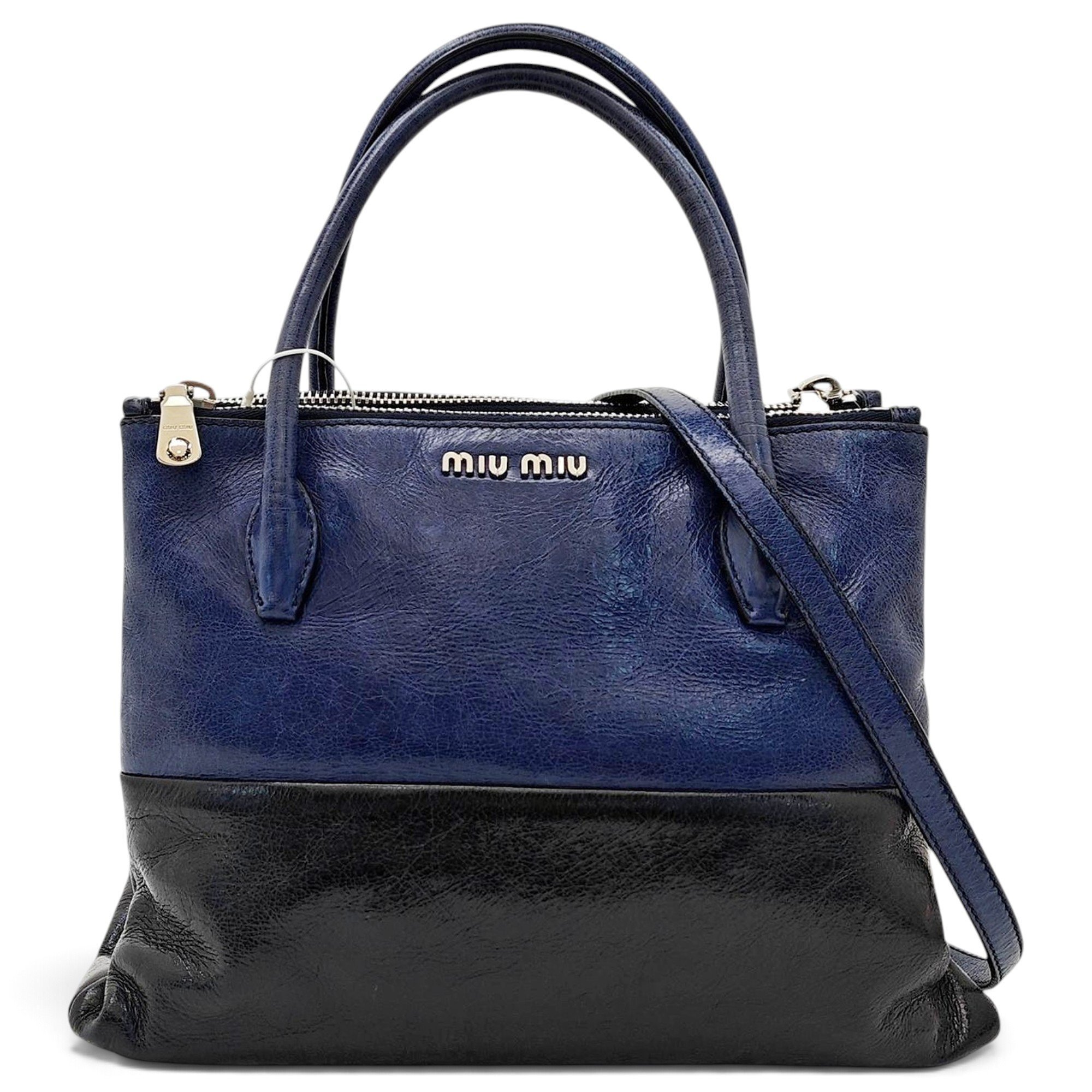 Miu Miu Madras leather handbag