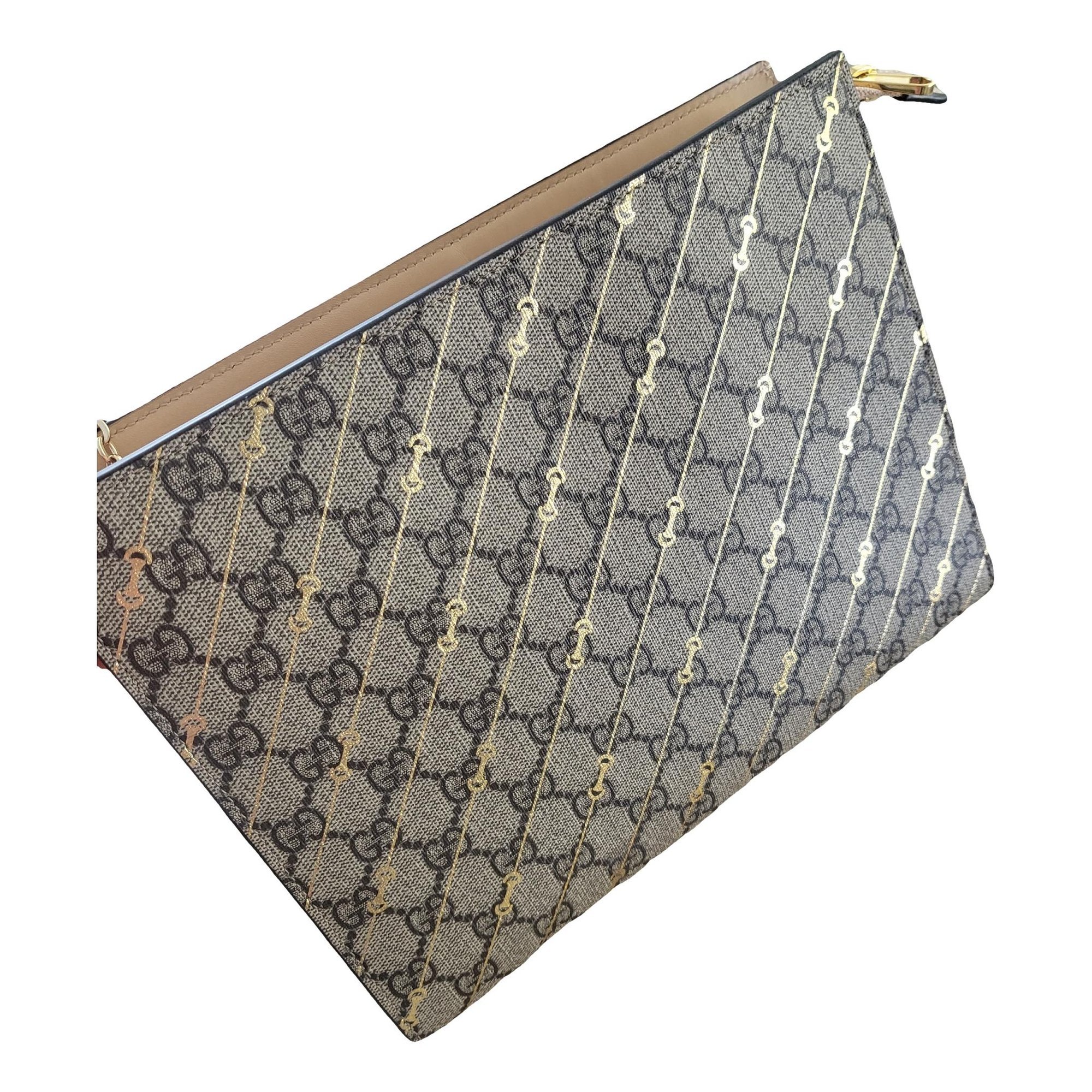 Ophidia leather clutch bag