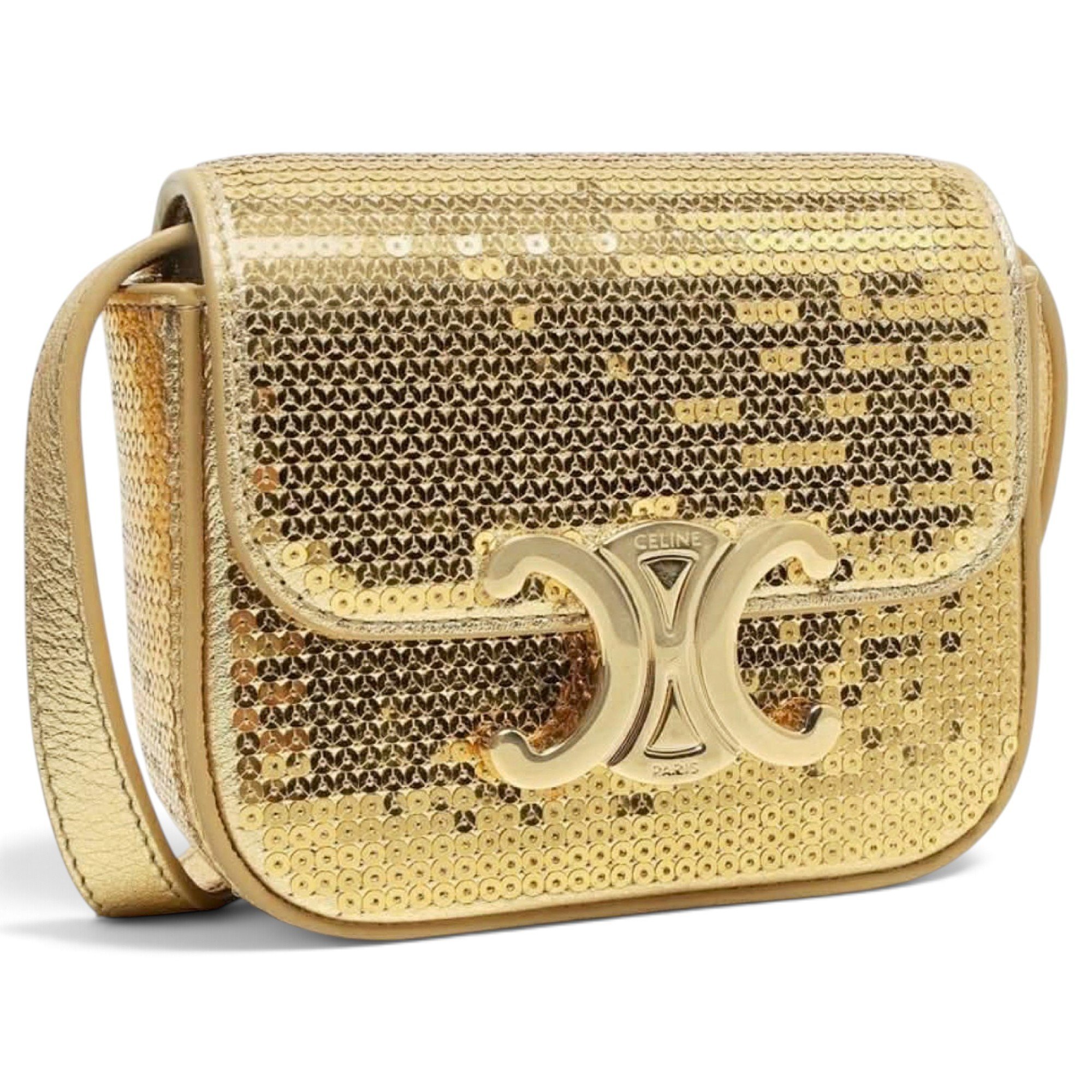 Triomphe leather crossbody bag
