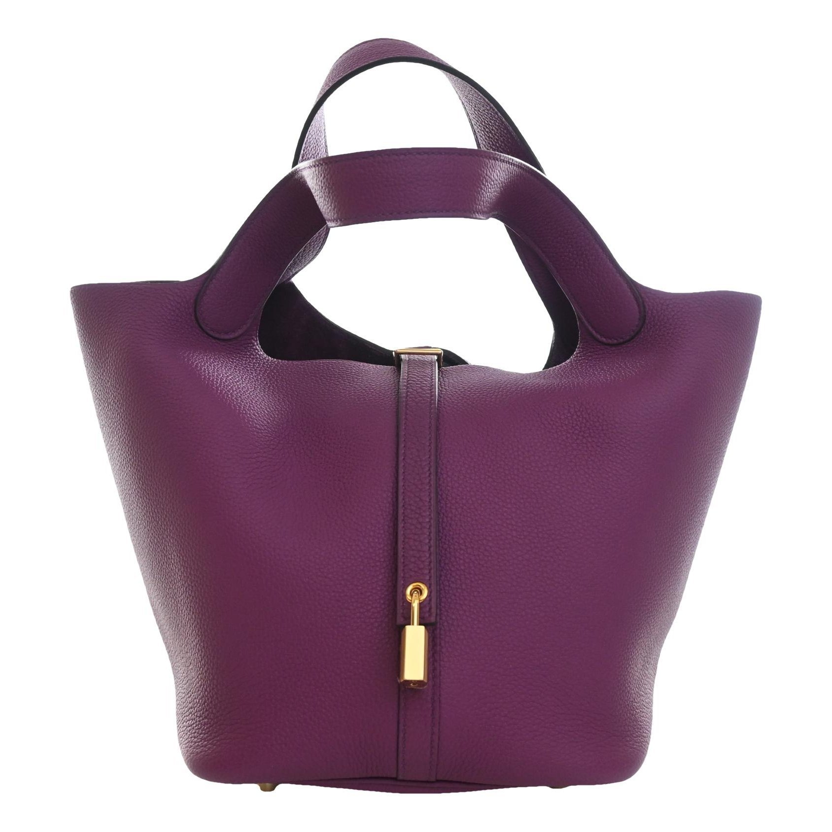 Picotin leather tote