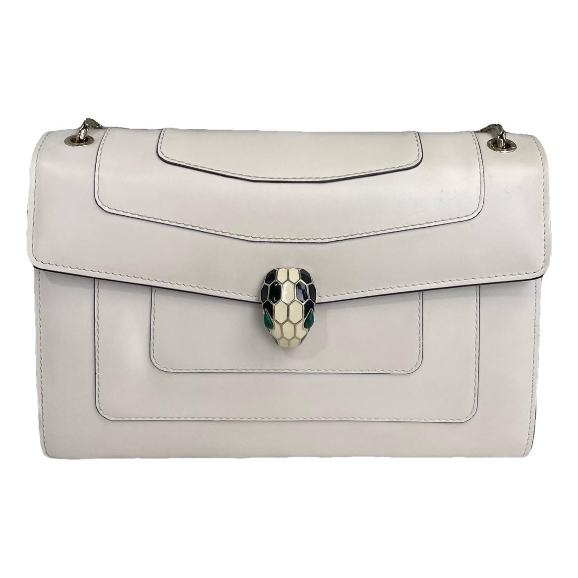 Serpenti leather handbag