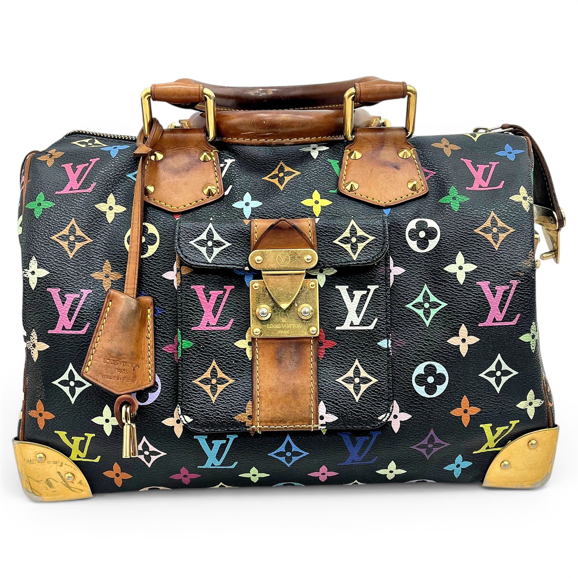 Speedy leather handbag
