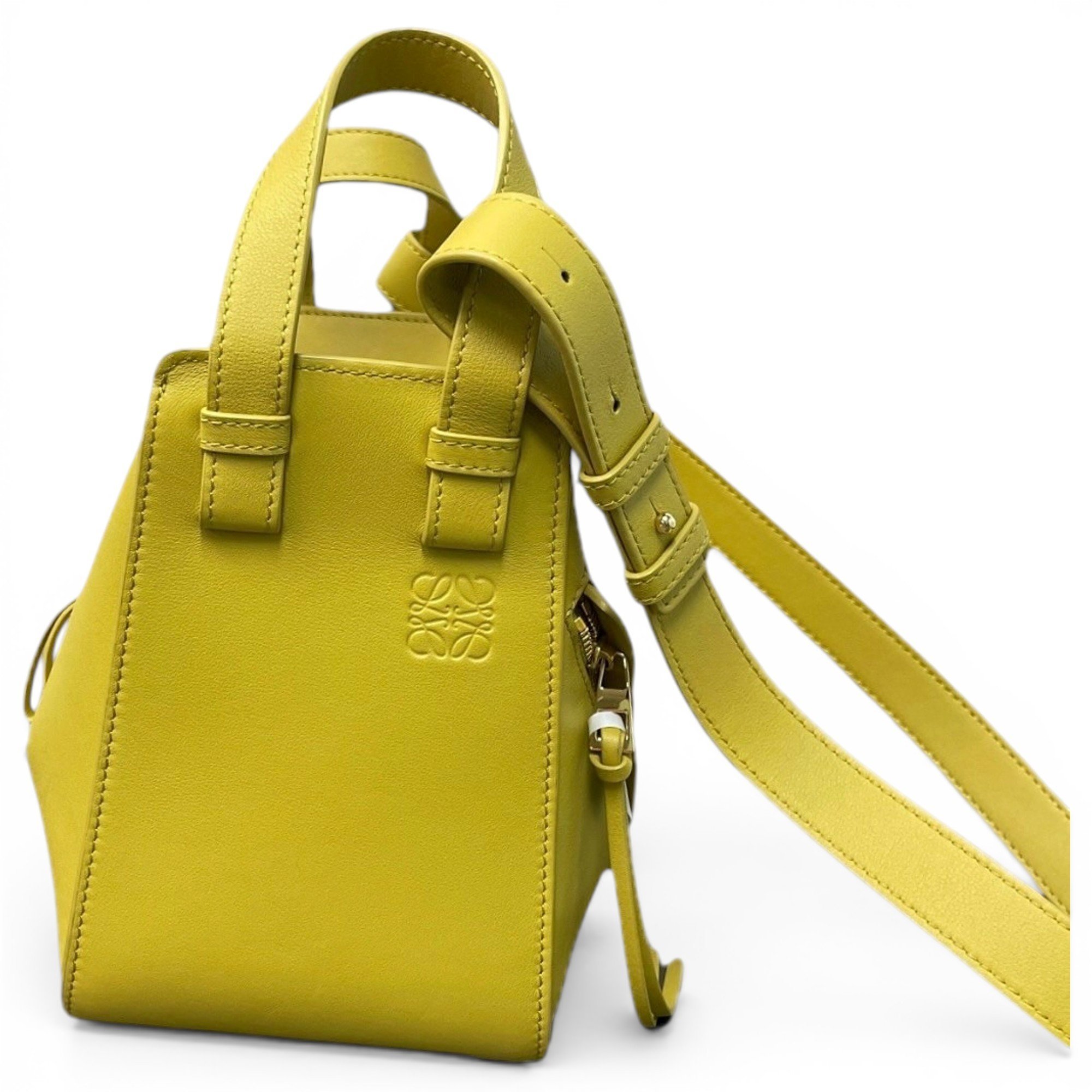 Hammock leather handbag