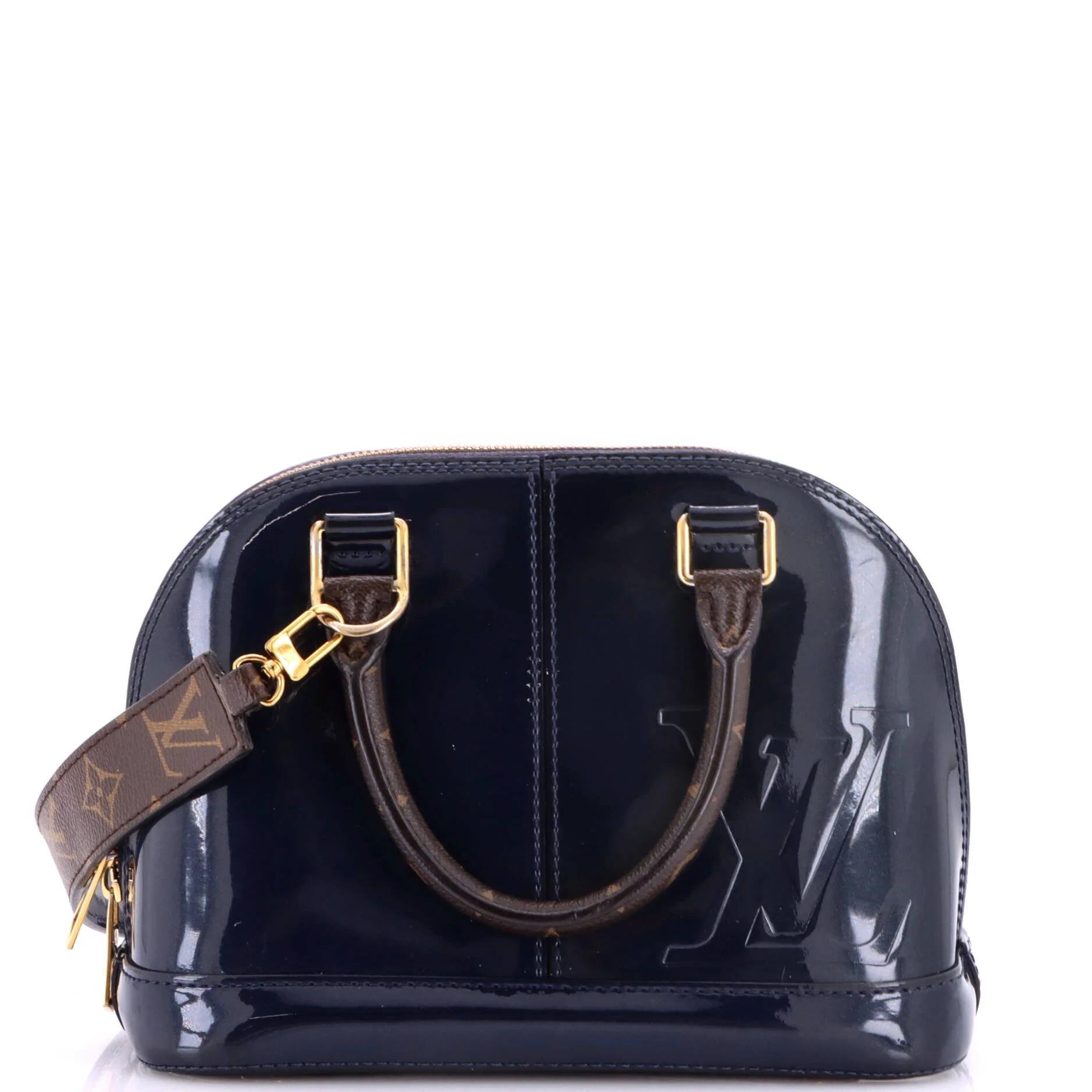 Patent leather handbag
