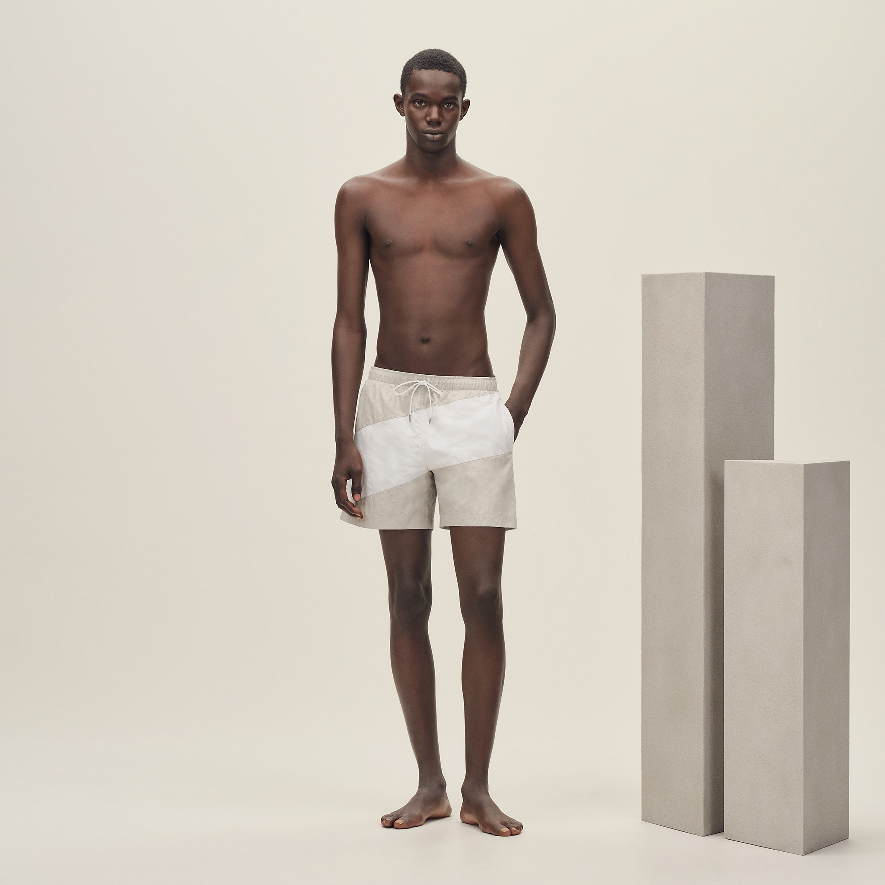 "En diagonale" swim trunks