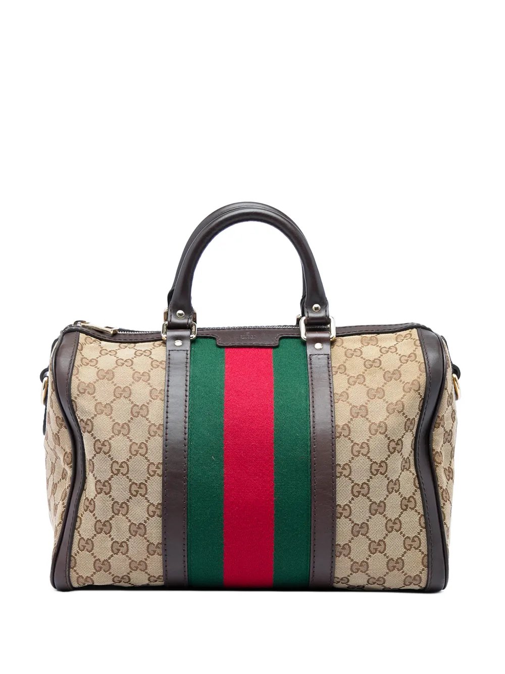 2016-2026 Medium GG Canvas Web Joy Boston Bag satchel