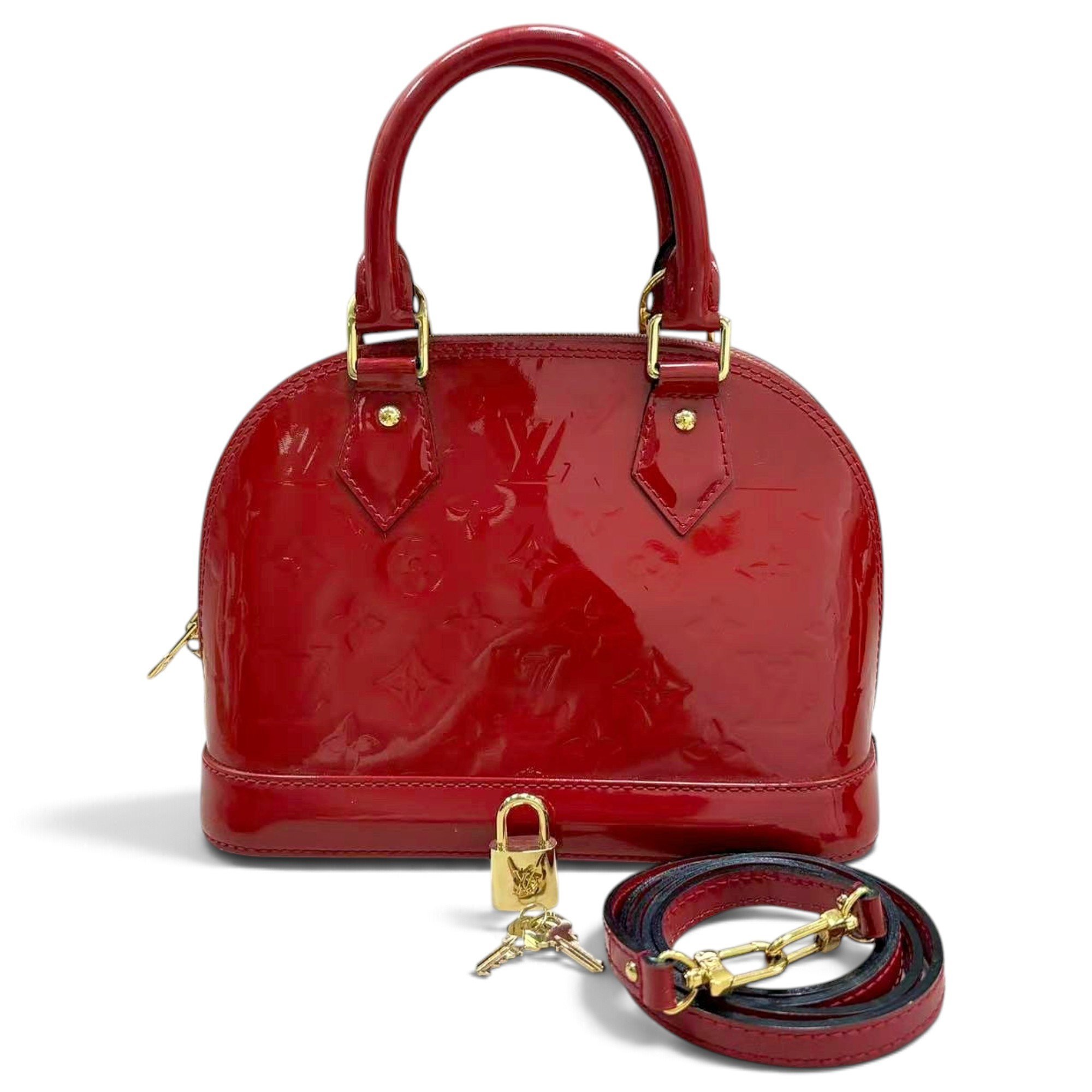 Alma BB patent leather handbag