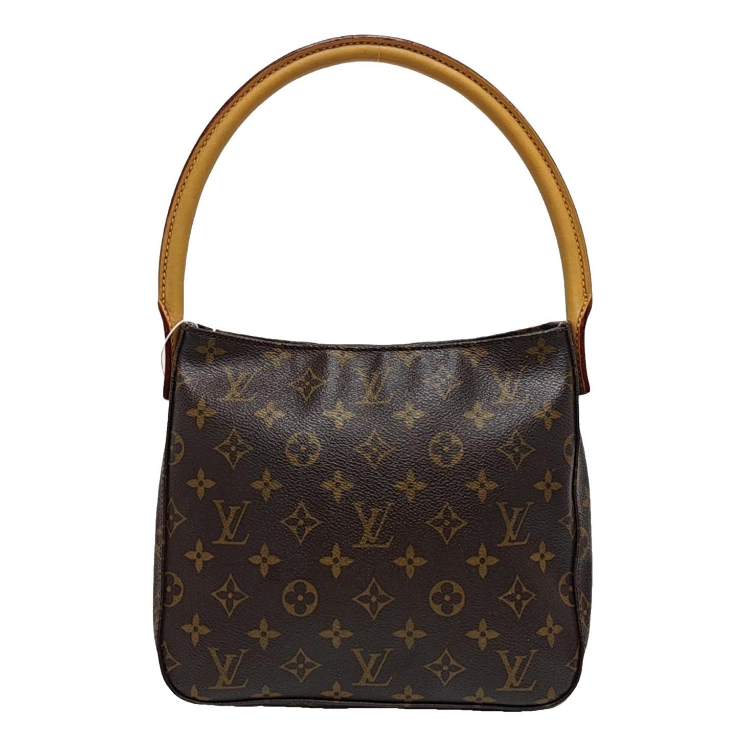Looping leather handbag