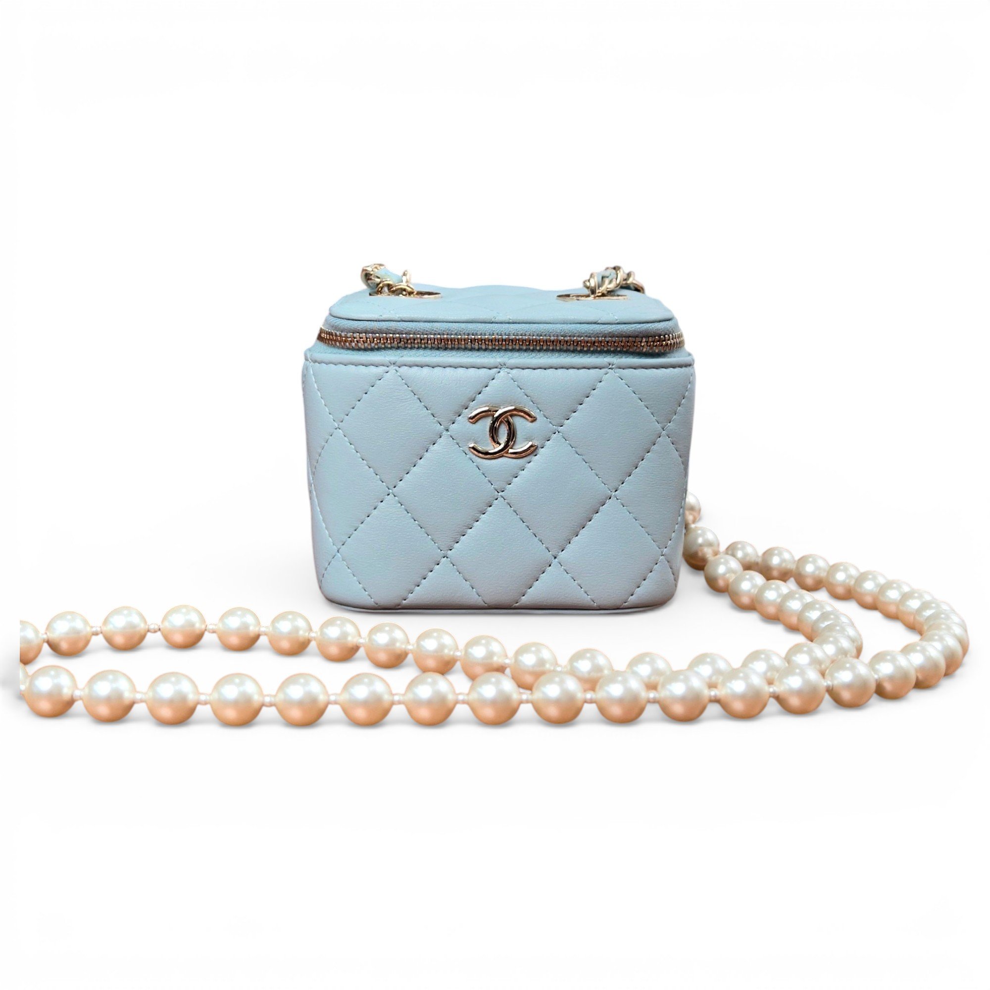 Trendy CC Vanity leather handbag