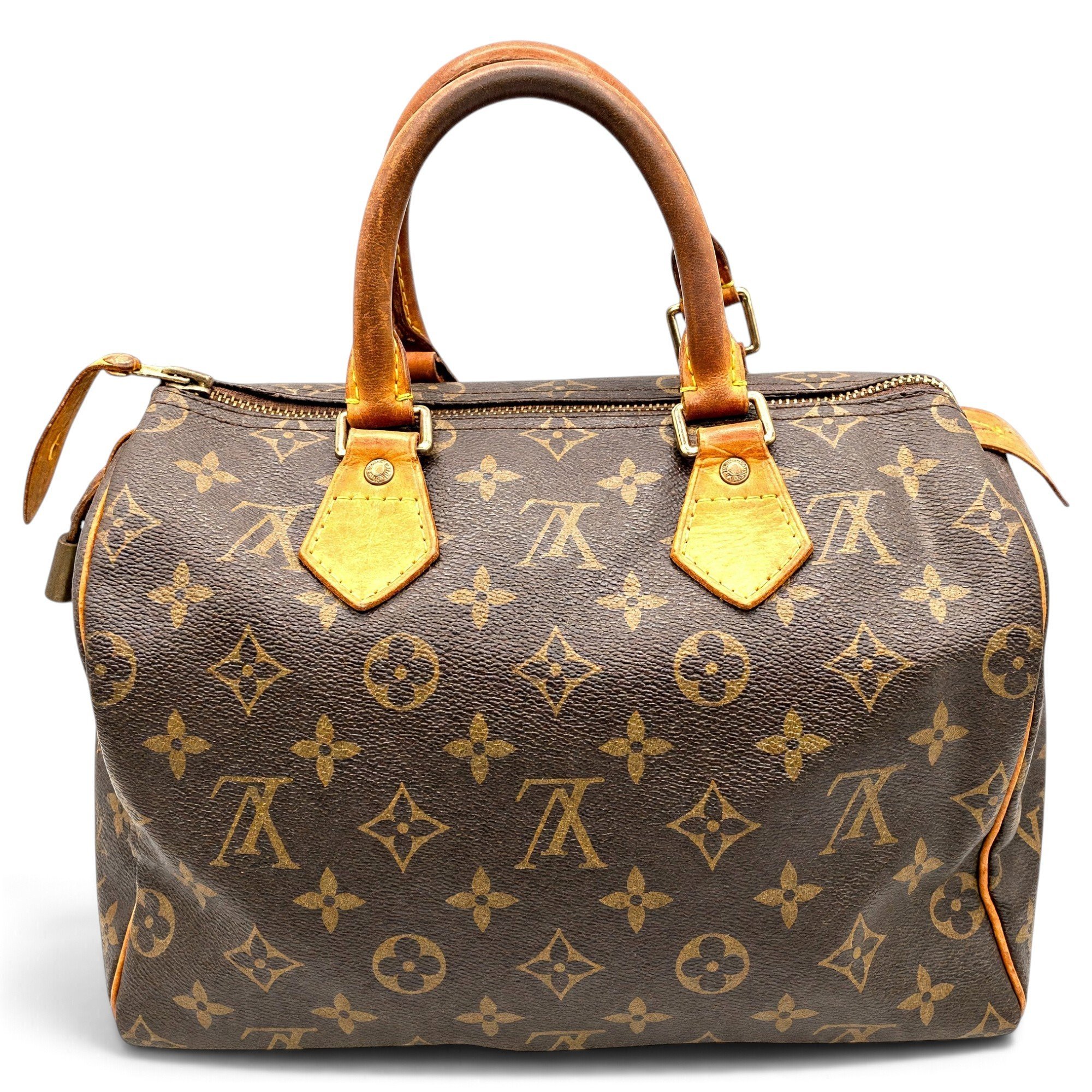 Speedy leather handbag