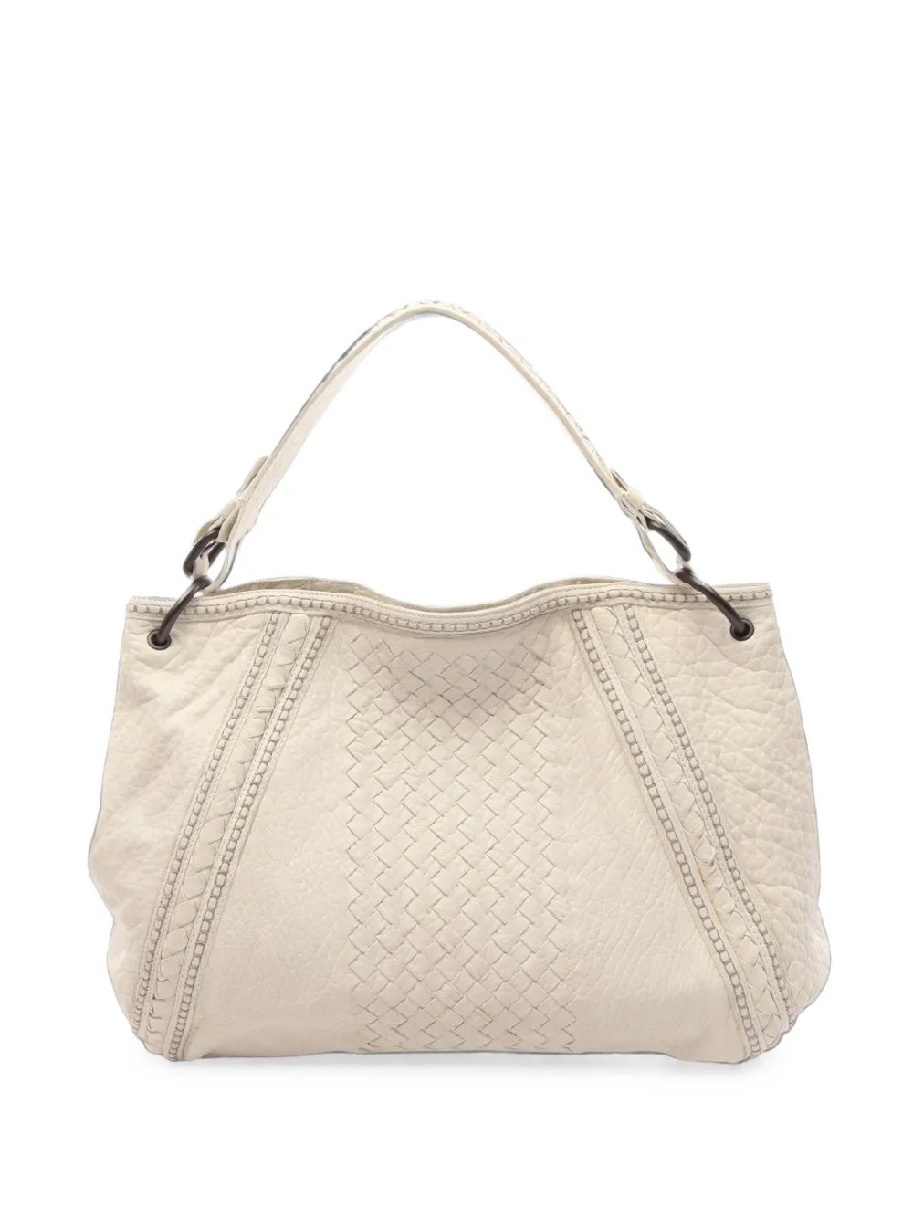 2000s Intrecciato leather shoulder bag