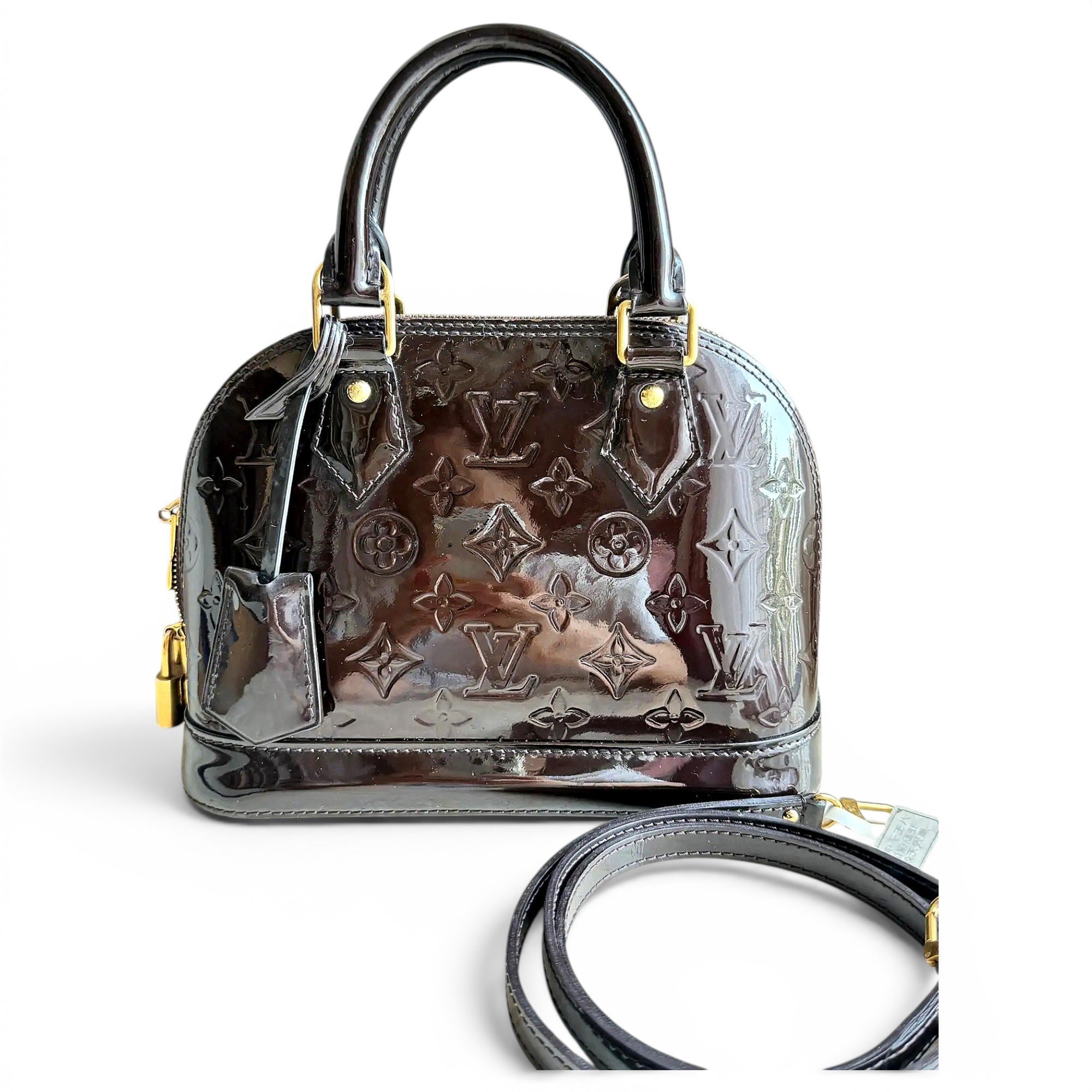 Alma BB patent leather handbag
