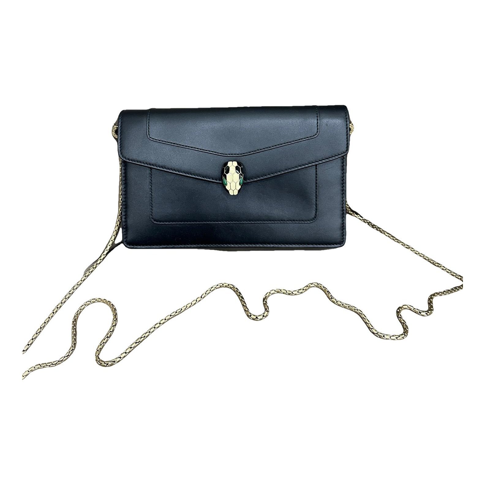 Serpenti leather handbag