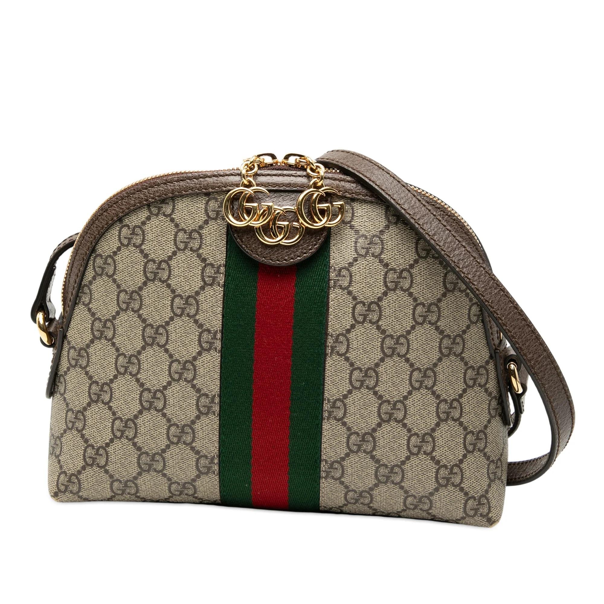 Dôme leather crossbody bag