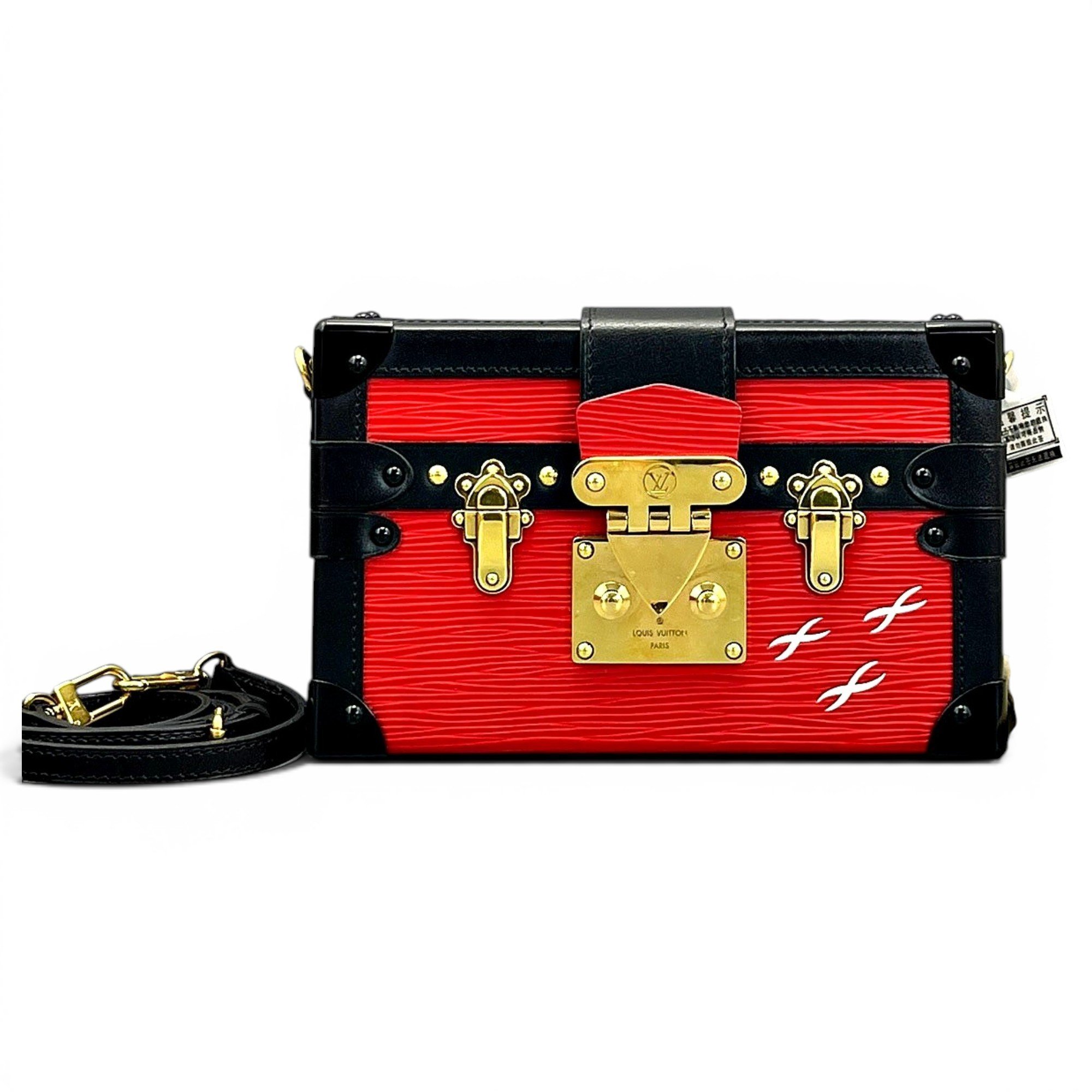 Petite Malle leather tote