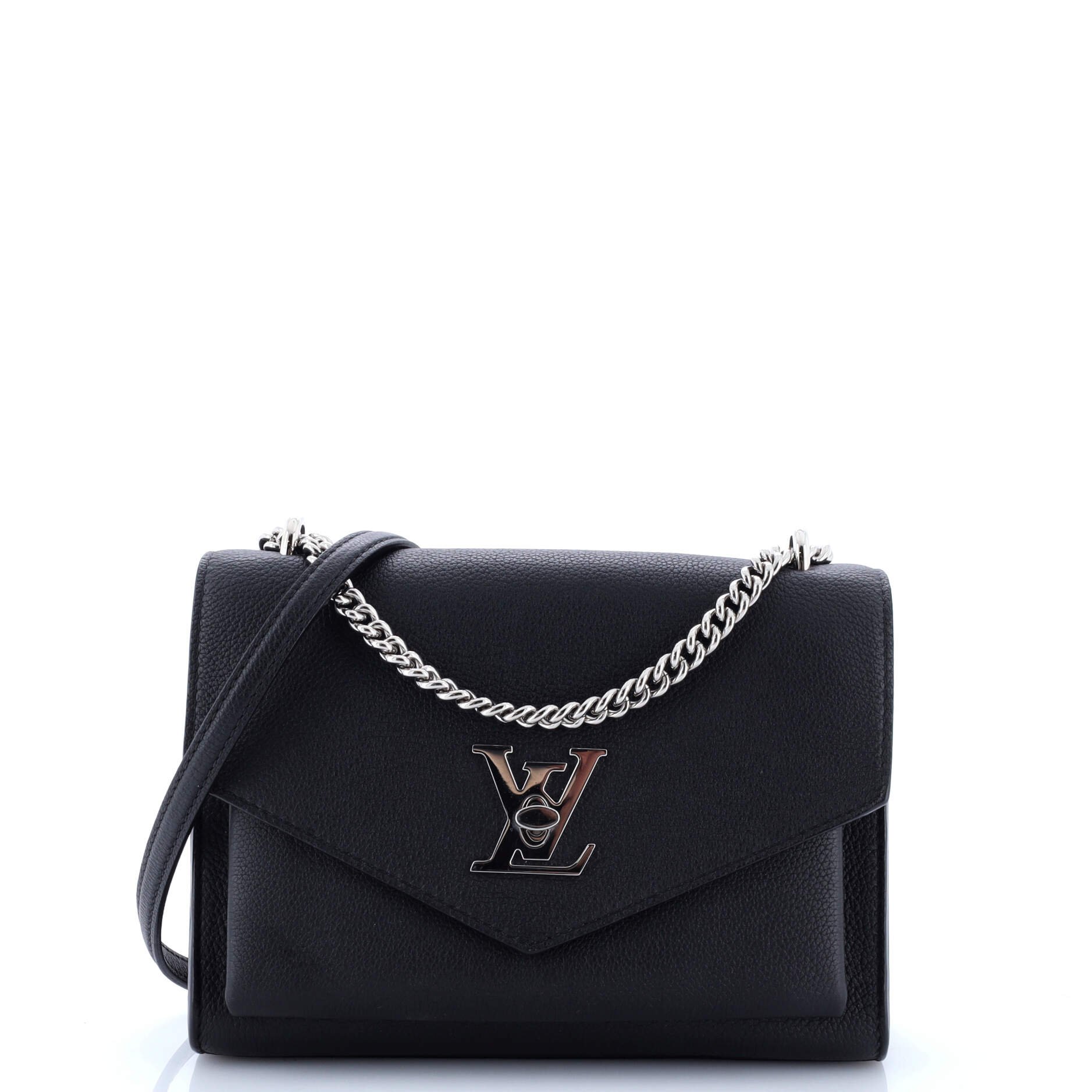 Louis Vuitton Mylockme Monochrome Handbag Leather BB