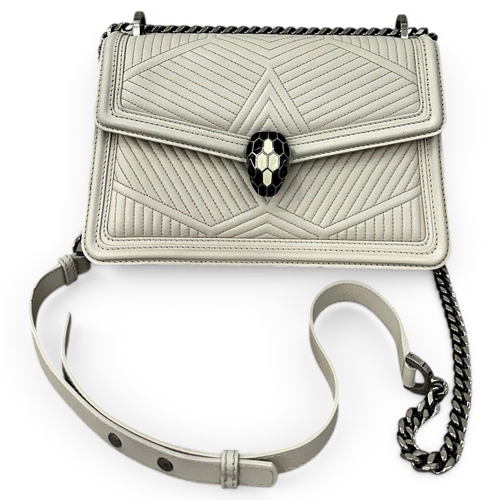Serpenti leather handbag