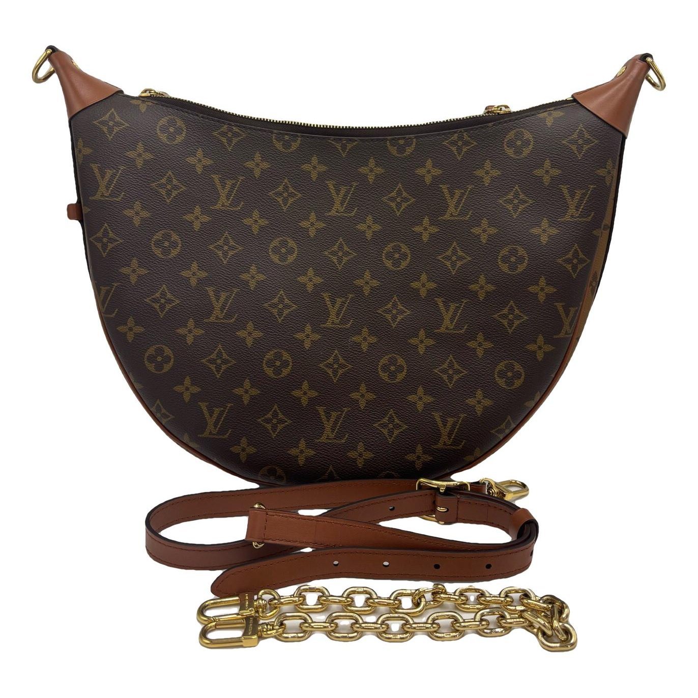 Loop leather handbag