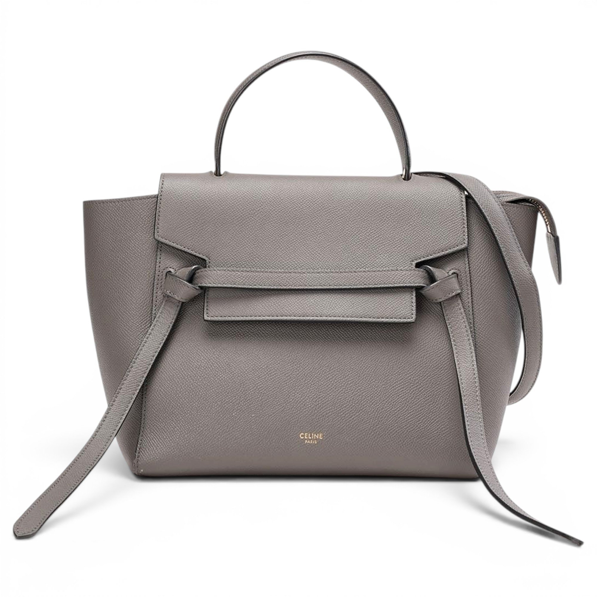 Belt leather handbag
