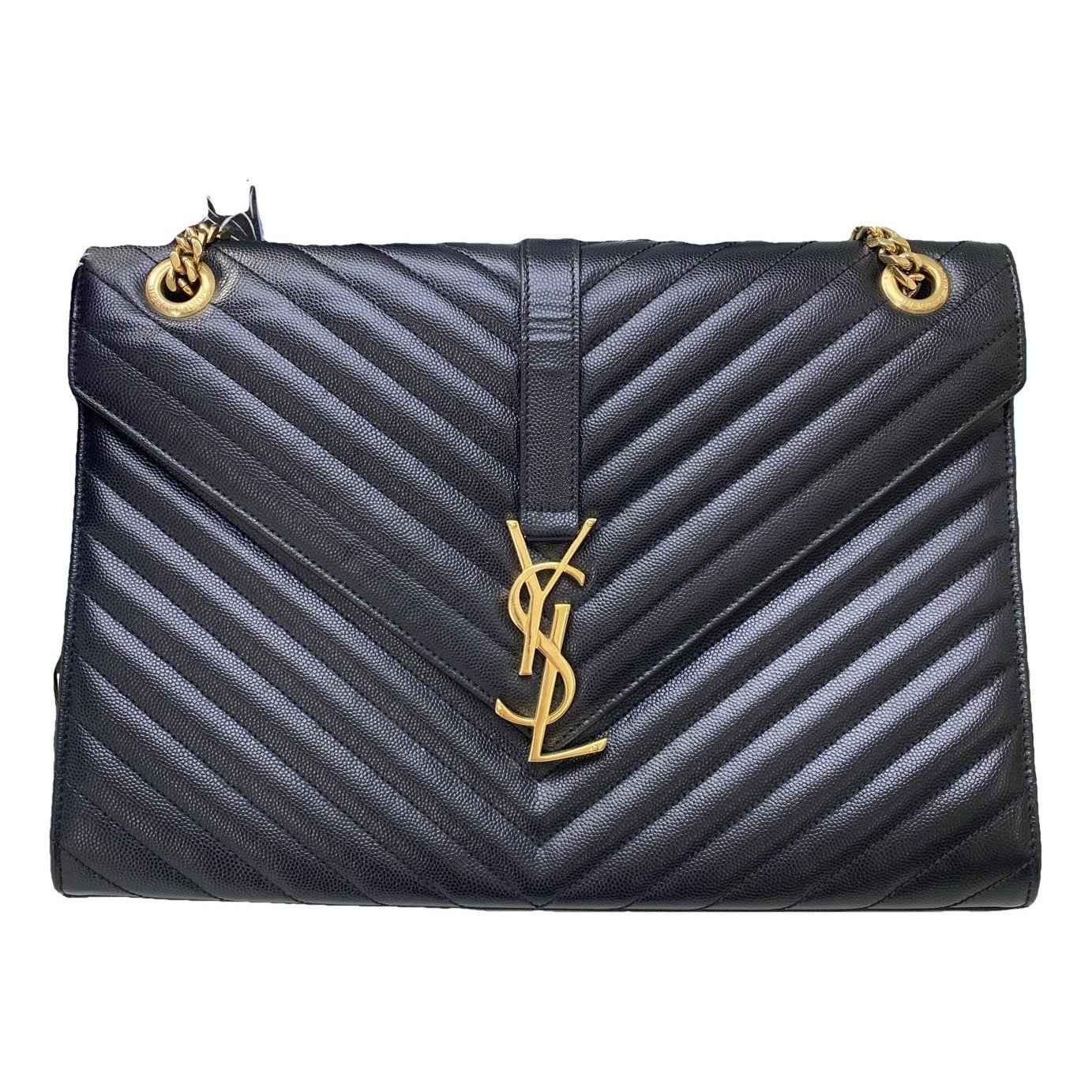 Envelope leather handbag