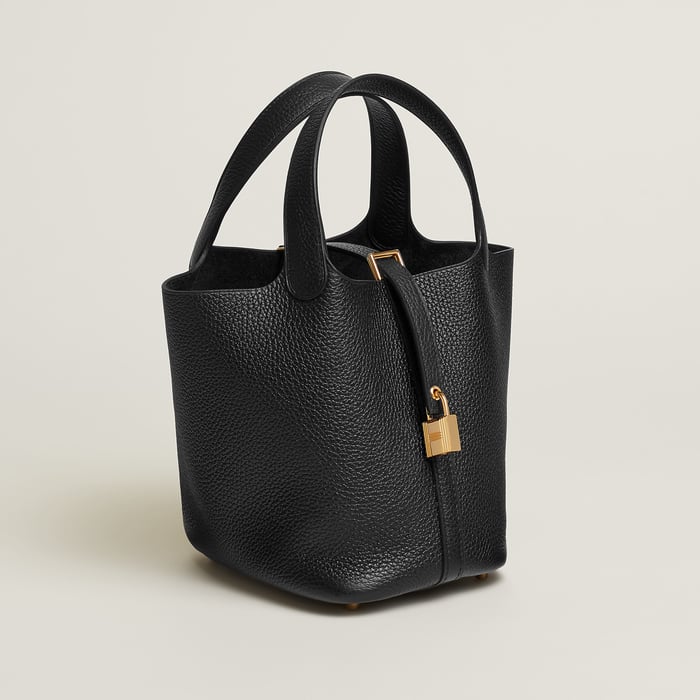 Noir Picotin Lock 18 Bag