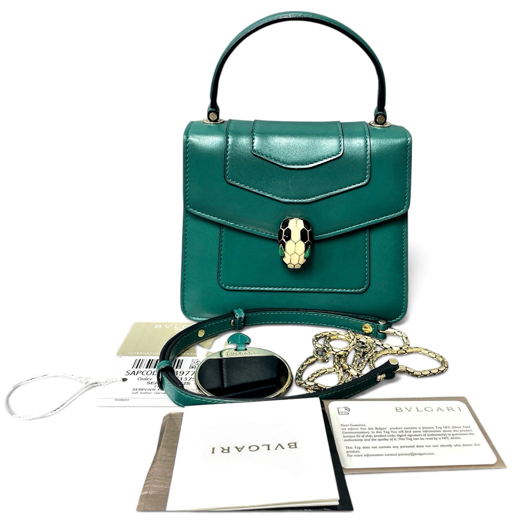 Bvlgari Serpenti leather crossbody bag