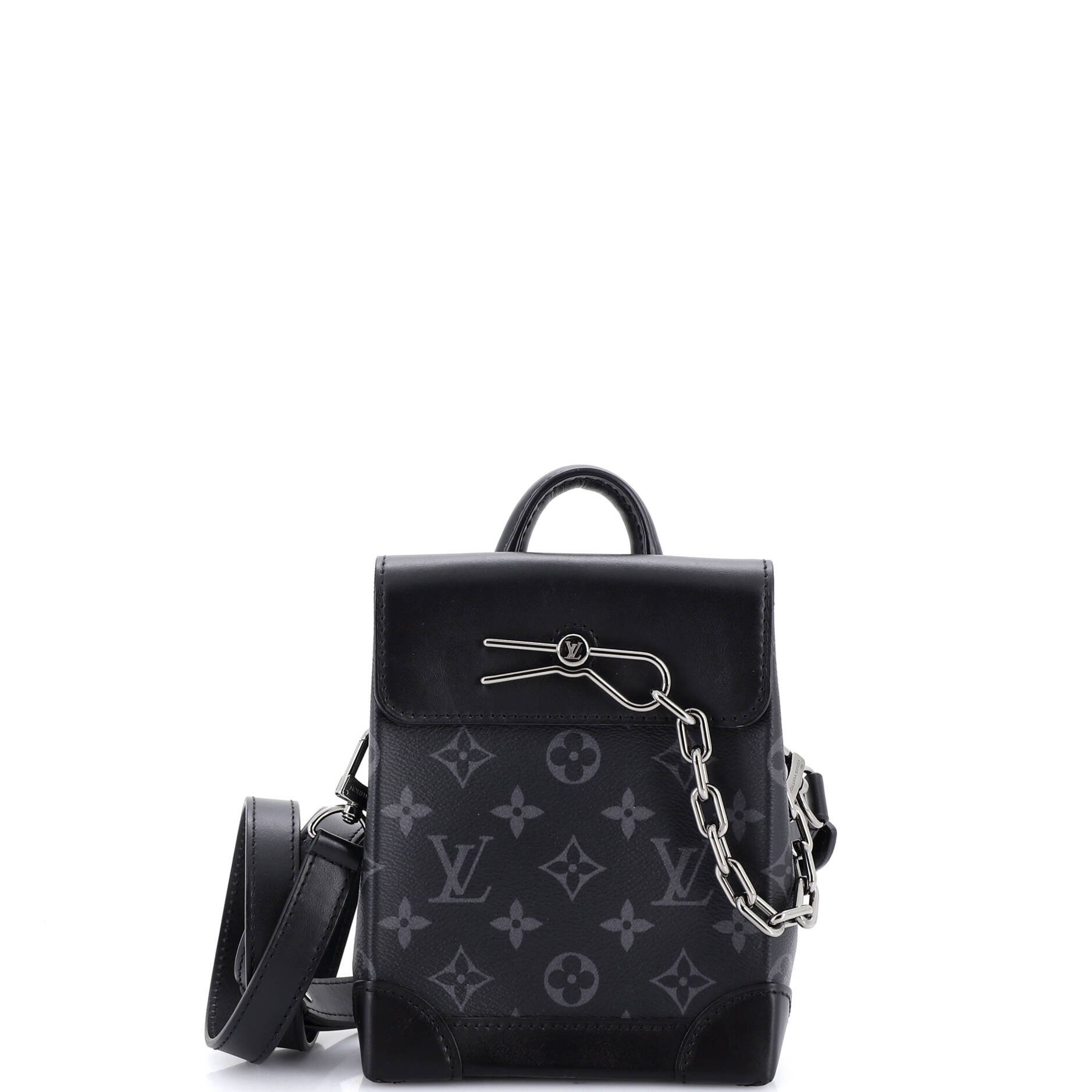 Steamer Bag Monogram Eclipse Canvas Nano