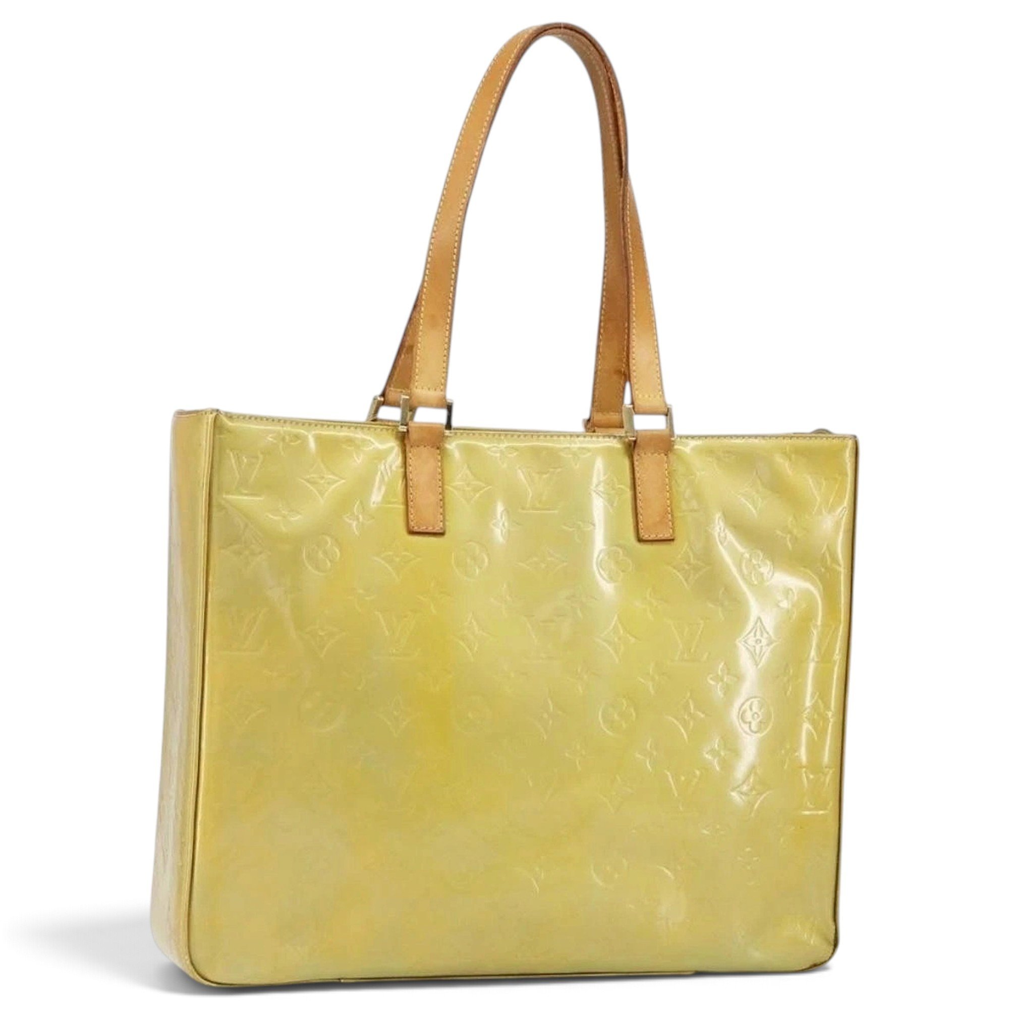 Patent leather tote