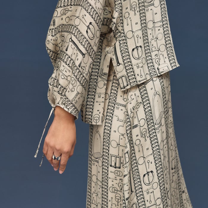 Beige Pierre d'Istrie "Cahier Du Colporteur" Blouse