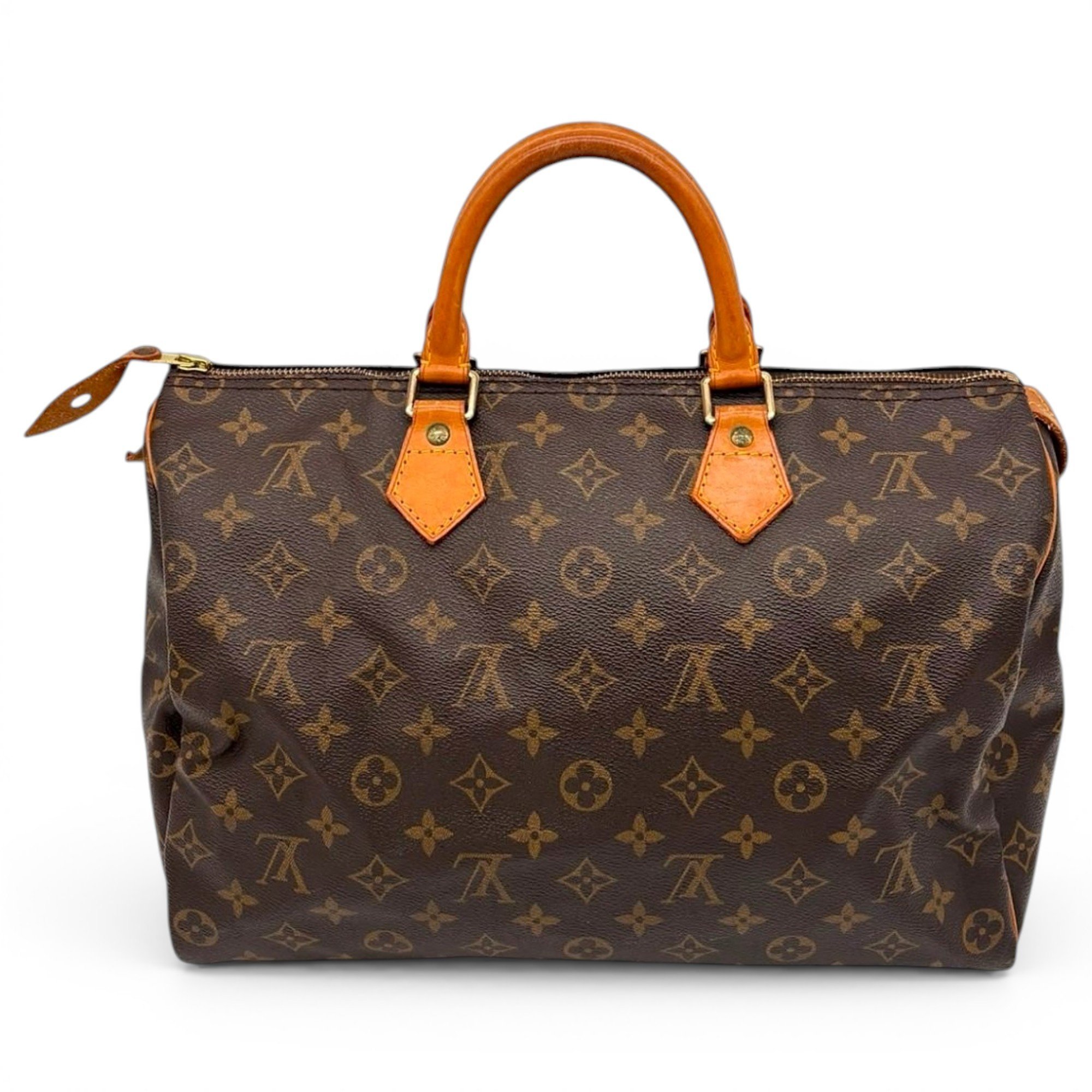 Speedy leather handbag
