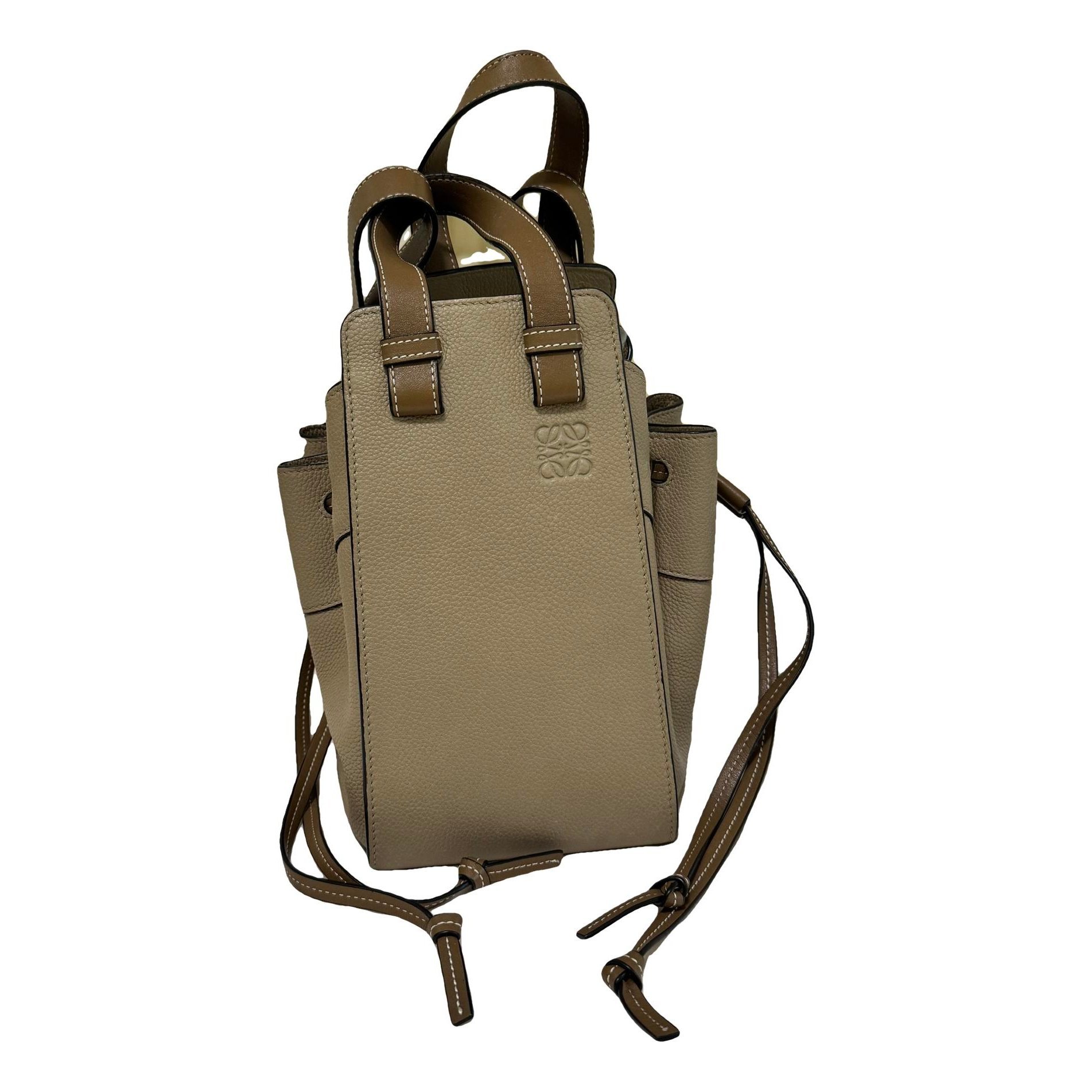 Hammock leather handbag