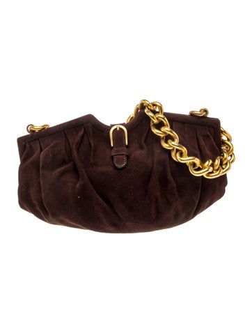 Suede Top Handle Bag