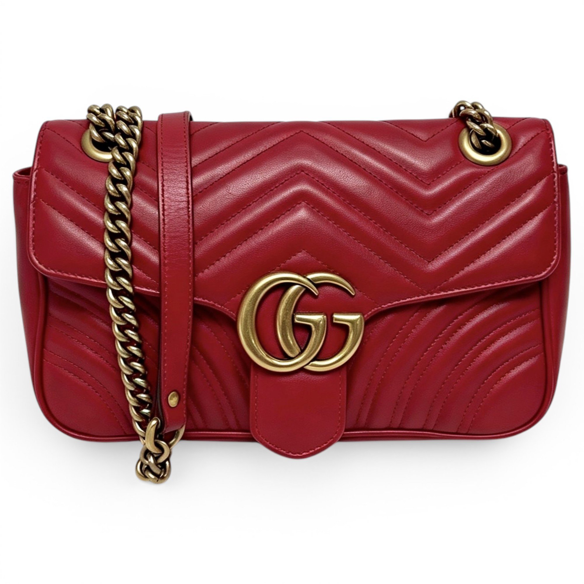 GG Marmont Flap leather handbag