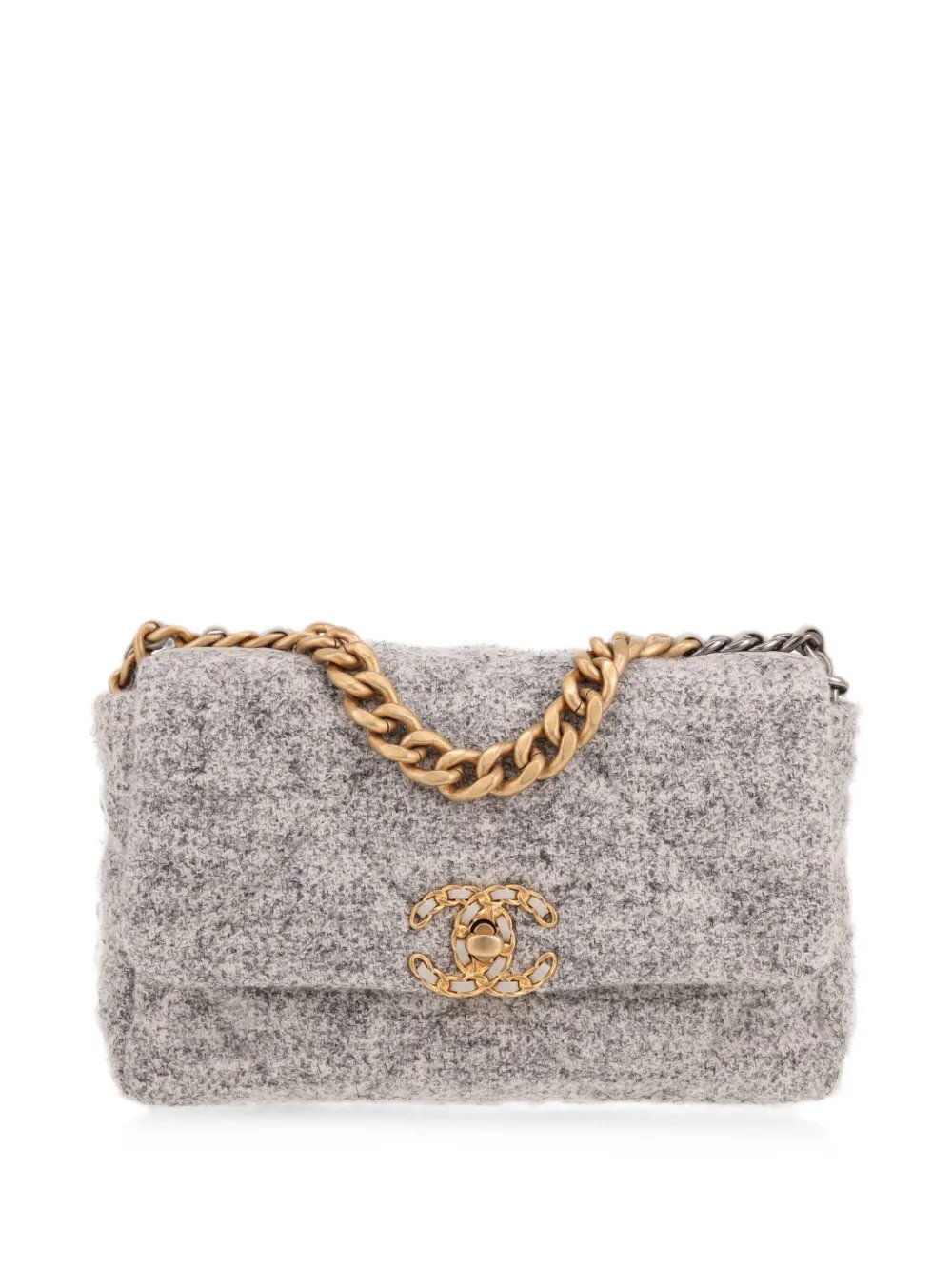 19 tweed shoulder bag